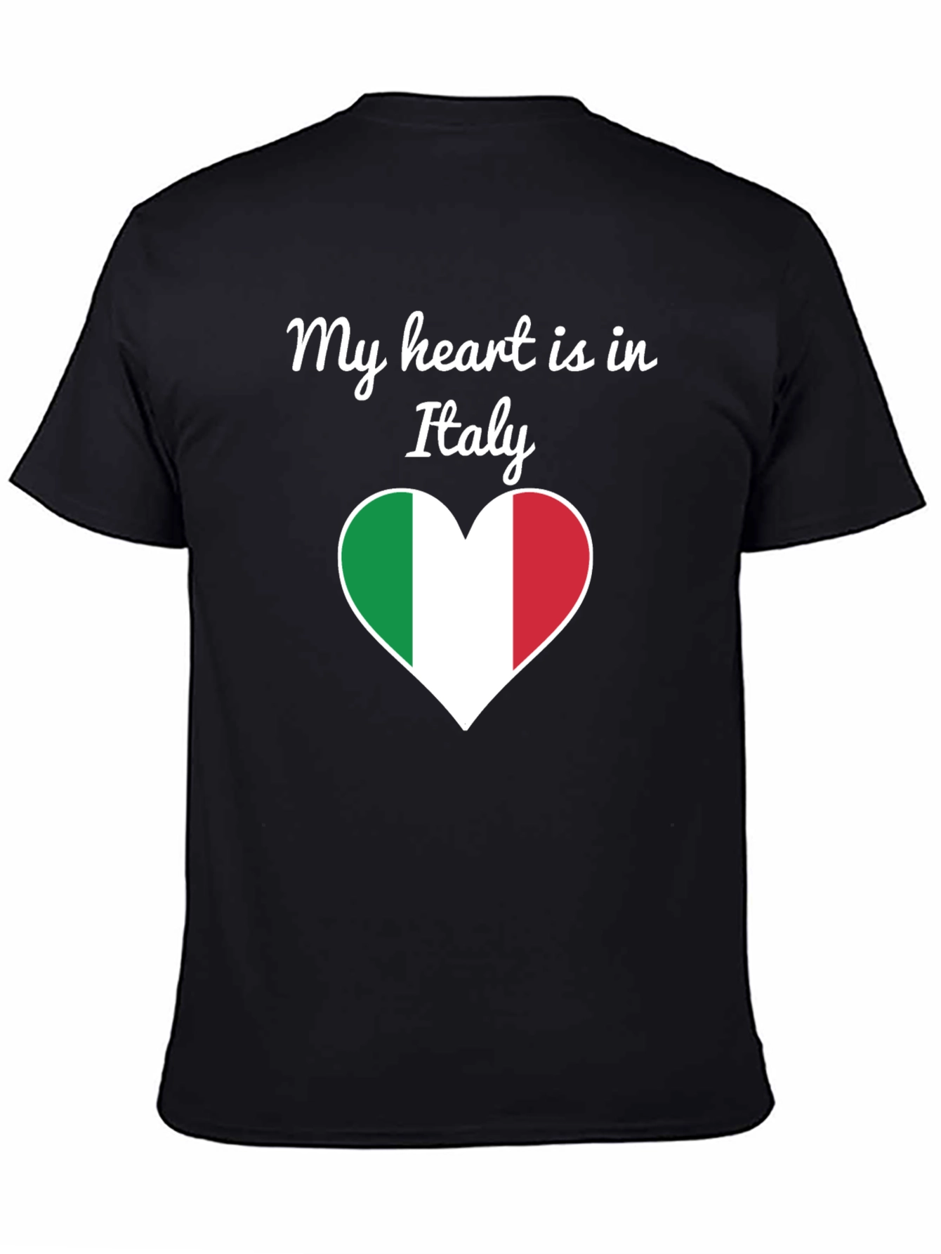 Italy Heart Flag Graphic T-Shirt