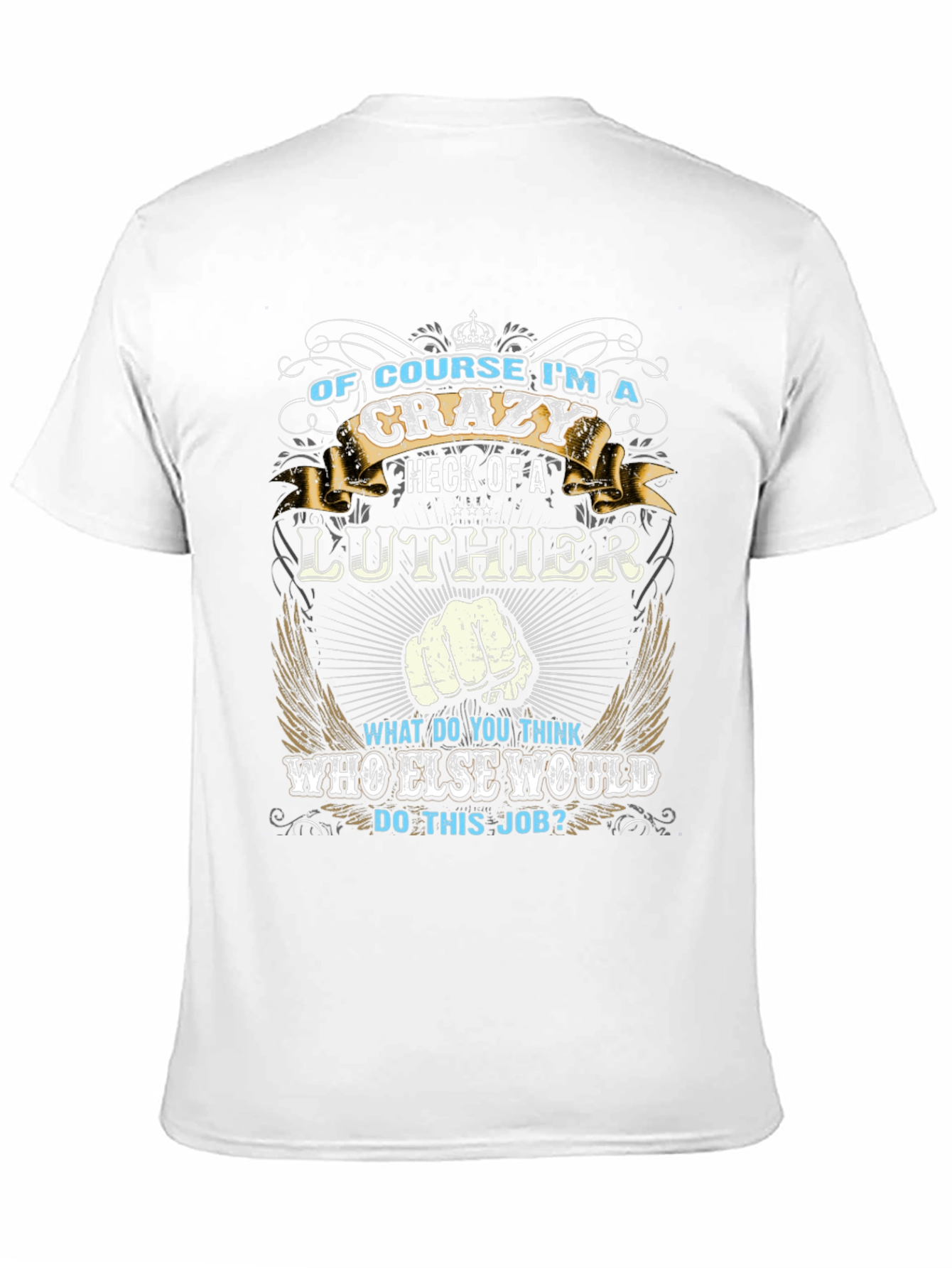 Crazy Luthier Graphic Tee - Unique Design