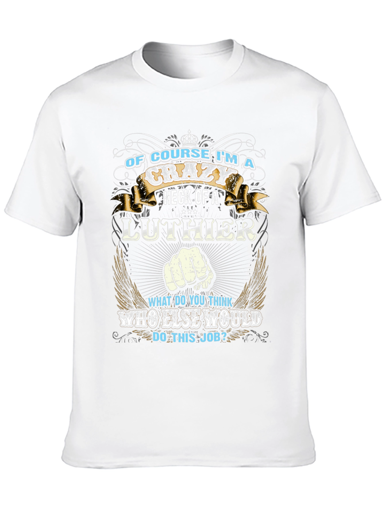 Crazy Luthier Graphic Tee - Unique Design