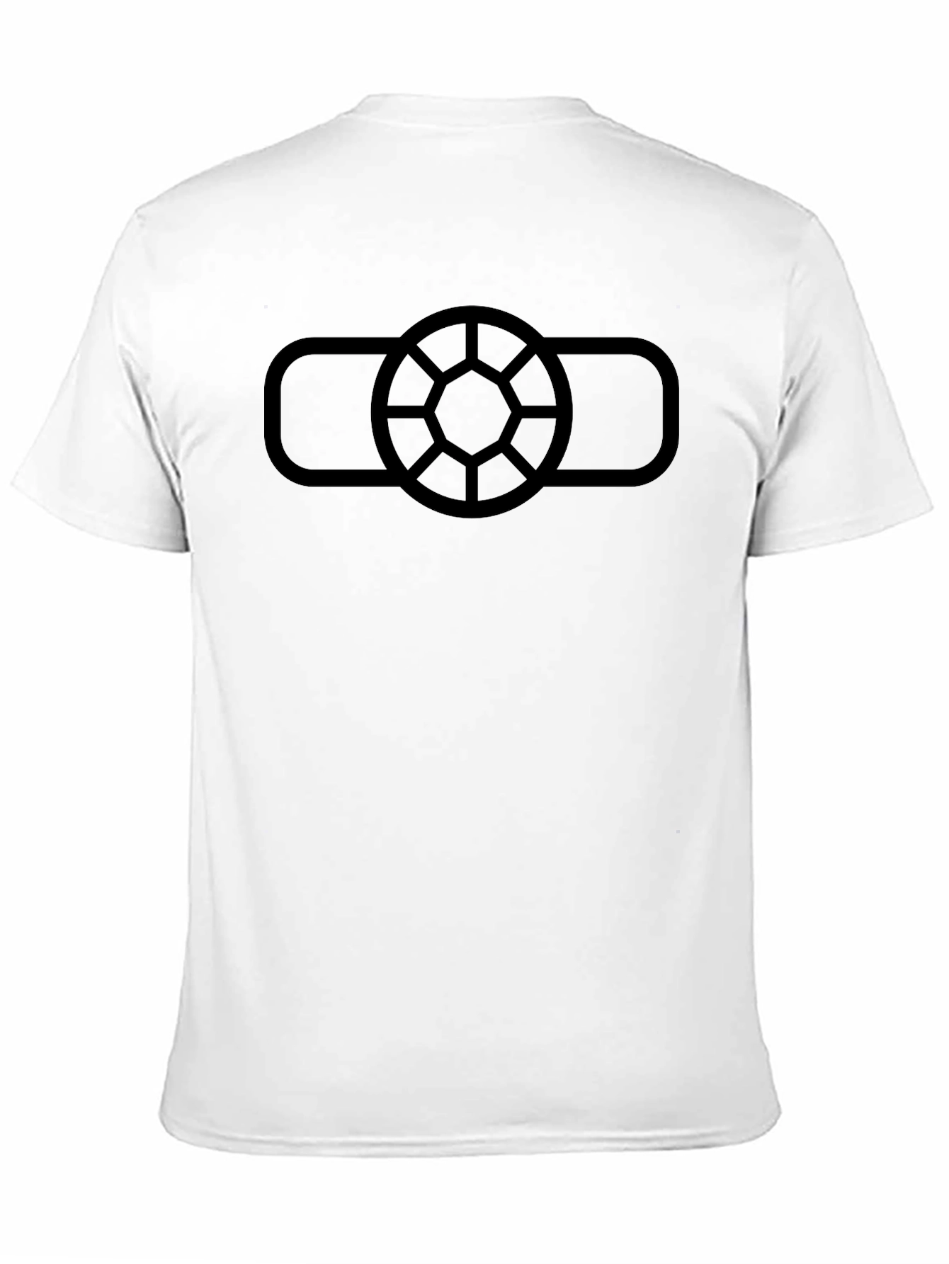 Geometric Logo Black T-Shirt - Modern Casual Wear