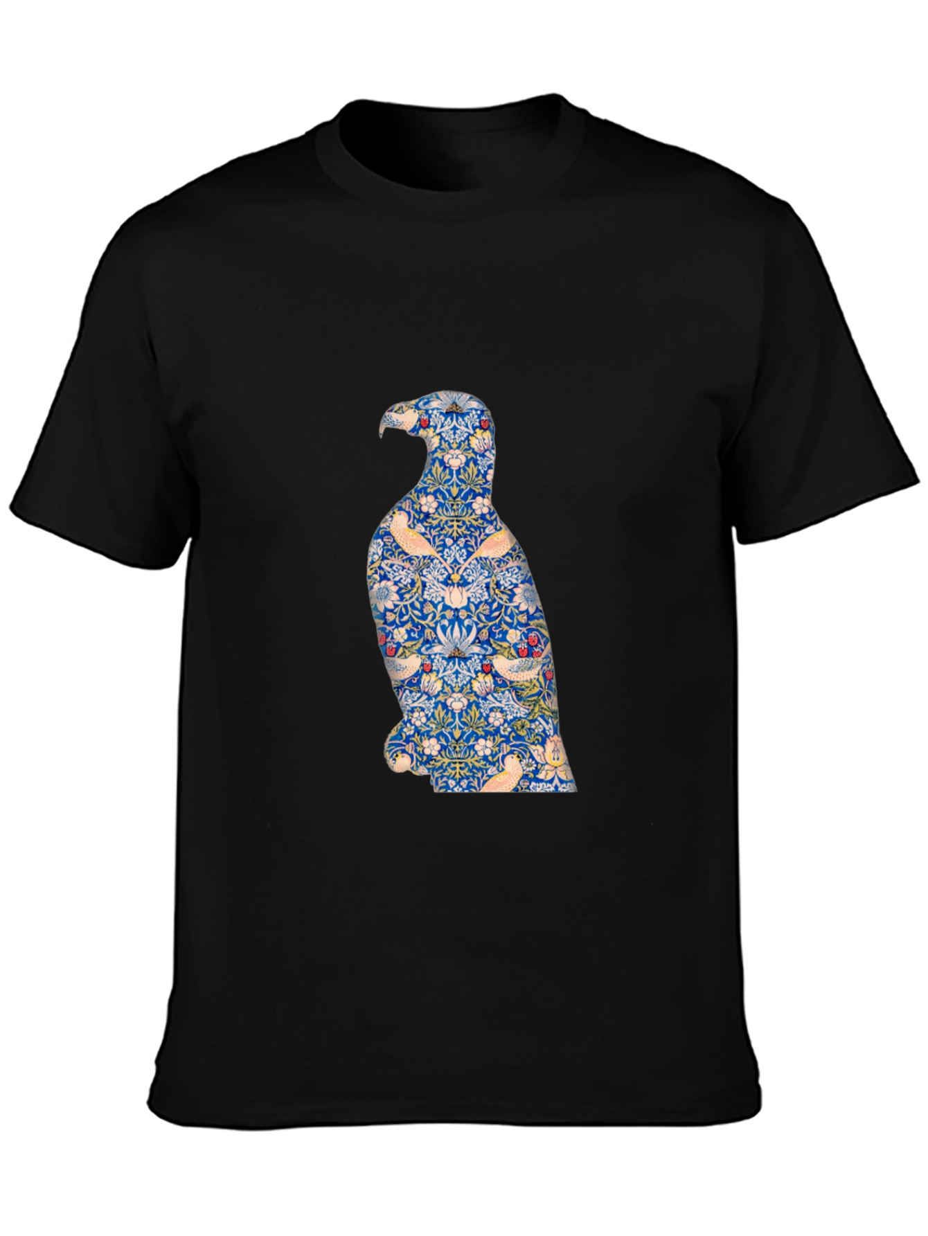 Stylish Eagle Graphic Print Black T-Shirt