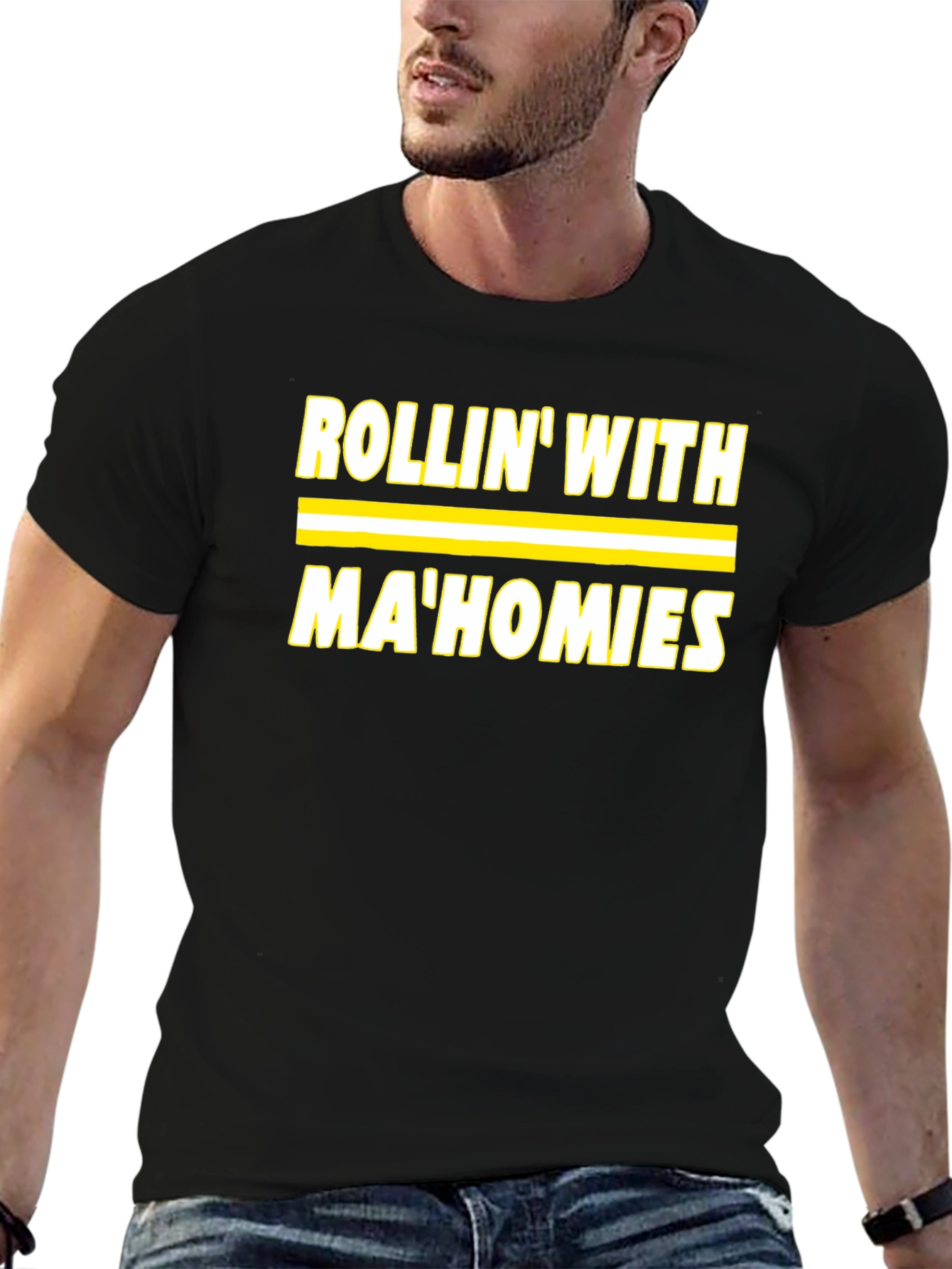 Rollin With MaHomies Black T-Shirt