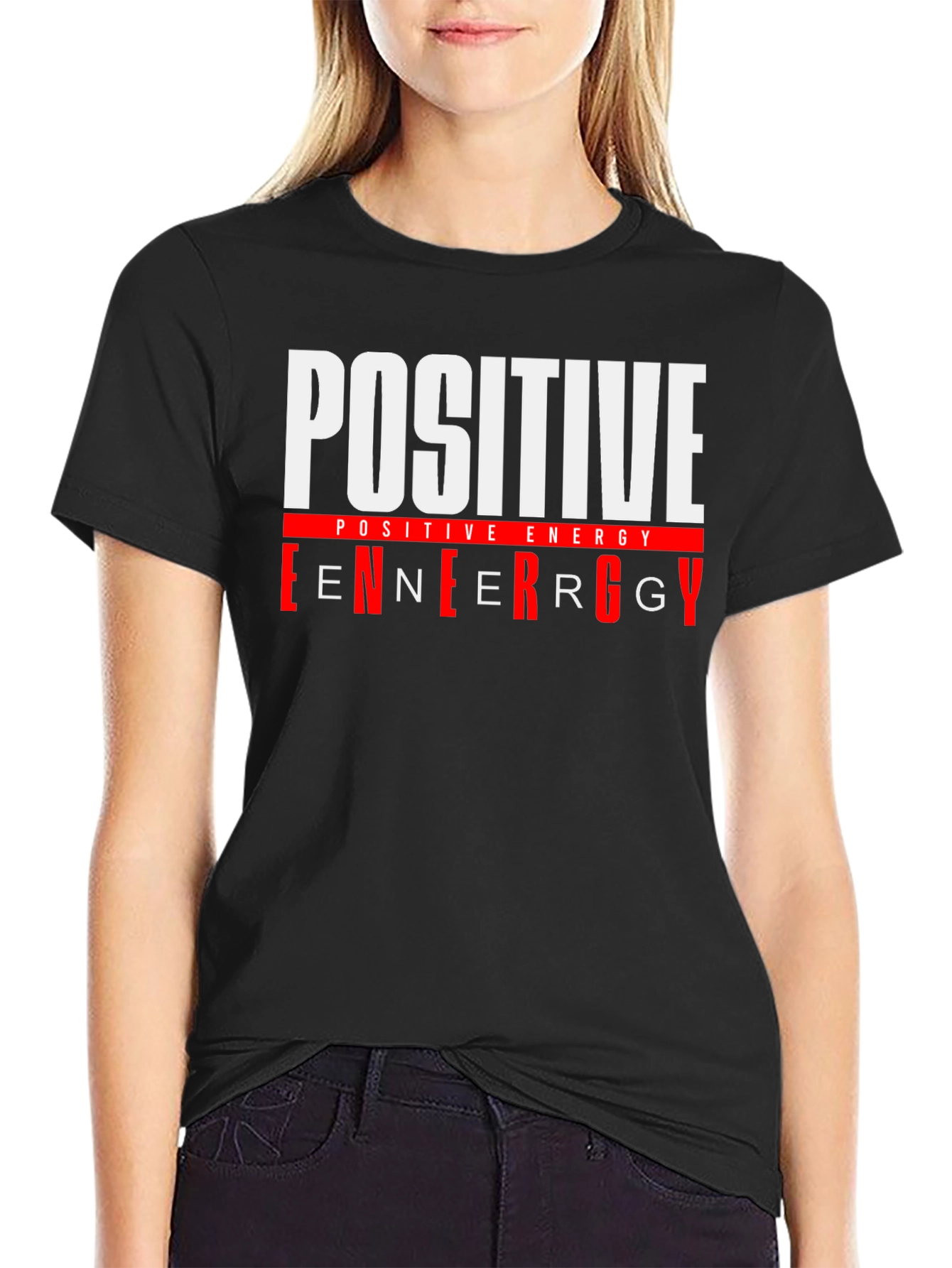 Positive Energy Black Graphic Tee