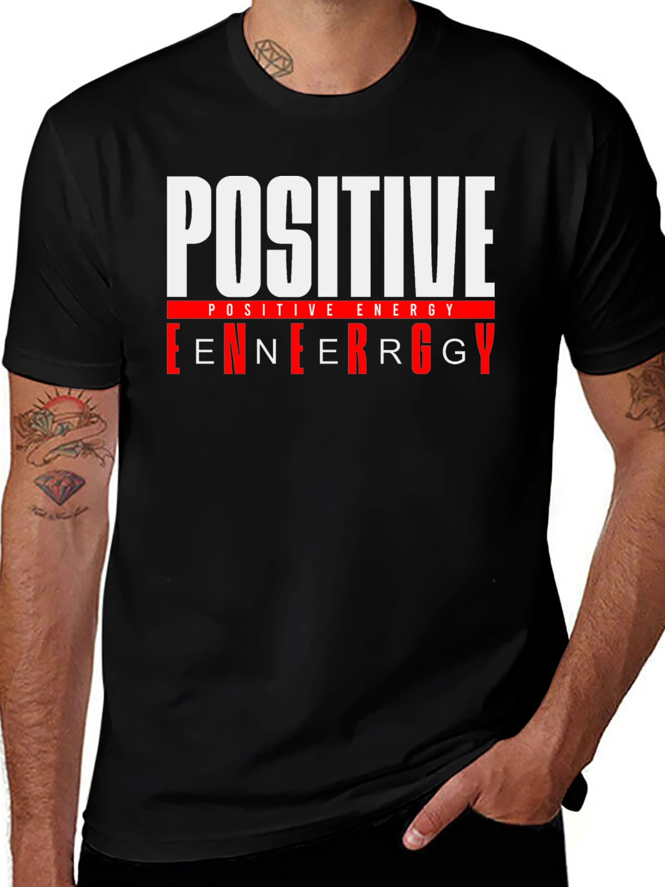 Positive Energy Black Graphic Tee