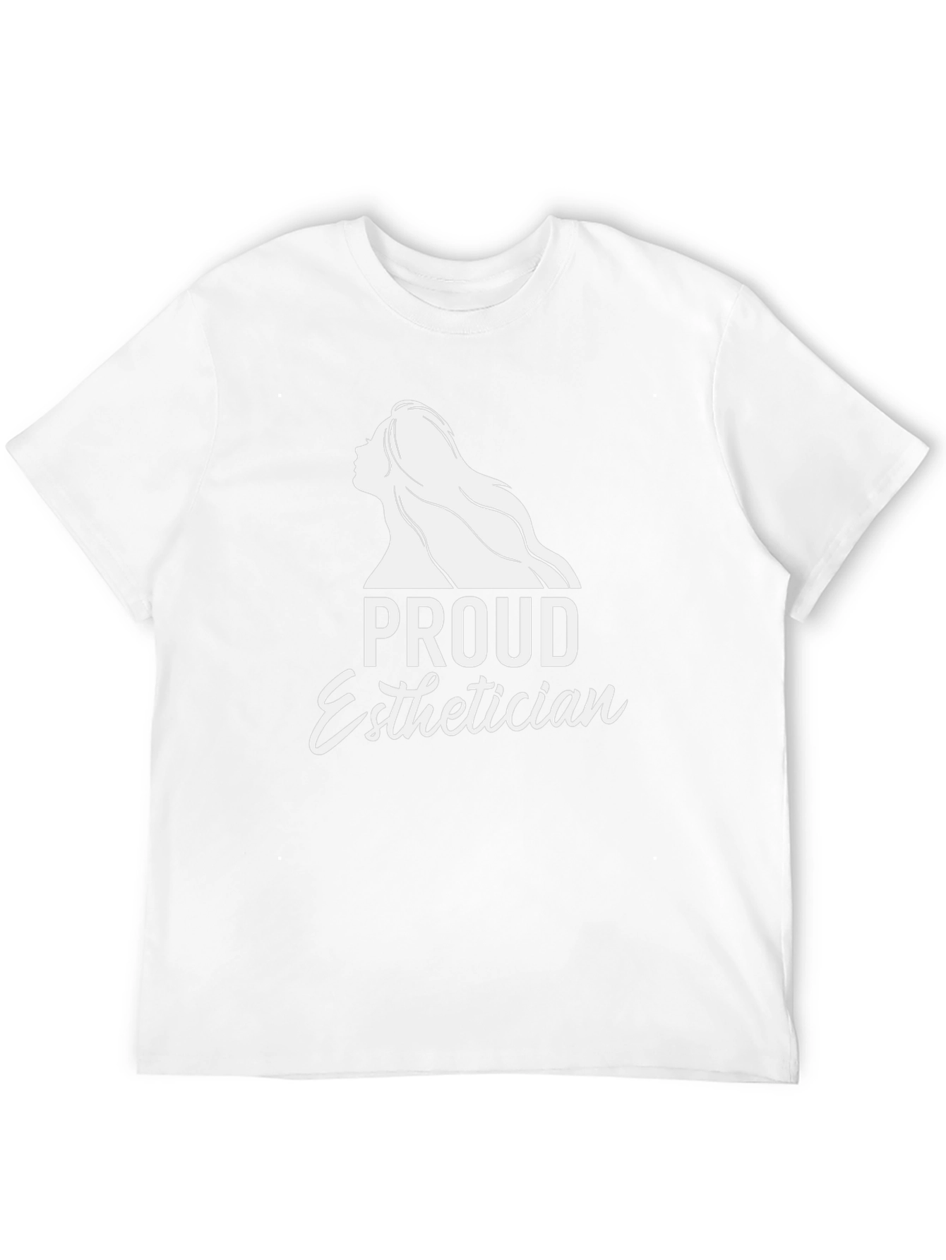 Proud Esthetician T-Shirt - Black Crew Neck