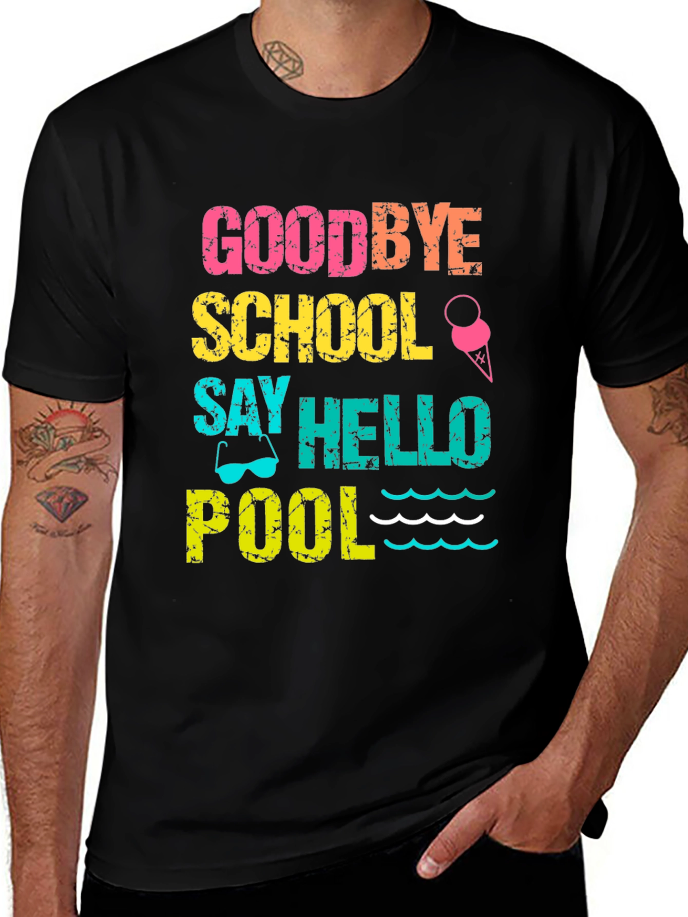 Goodbye School Hello Pool T-Shirt