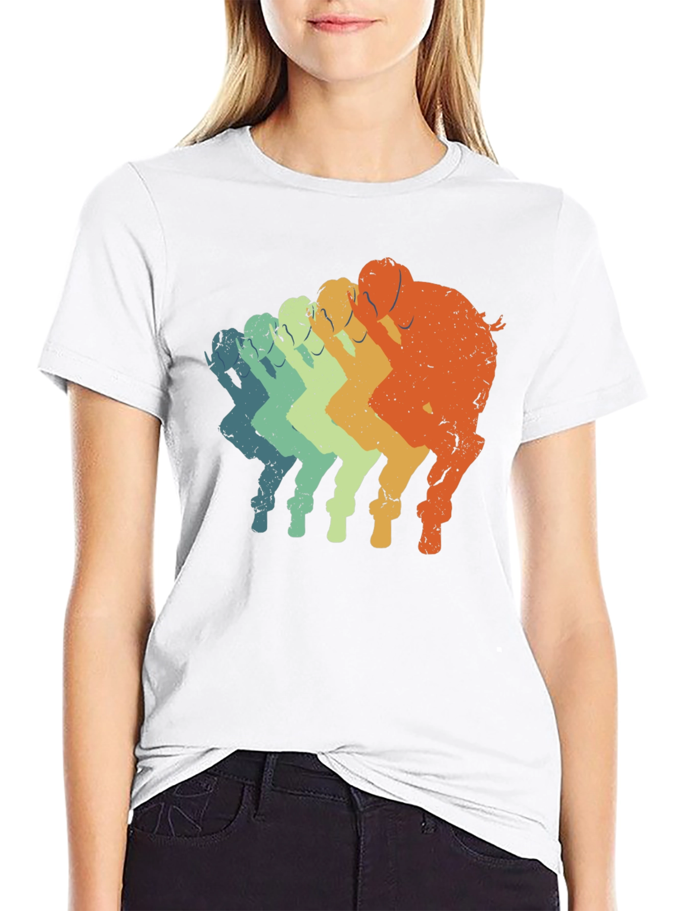 Retro Elephant T-Shirt - Gradient Design