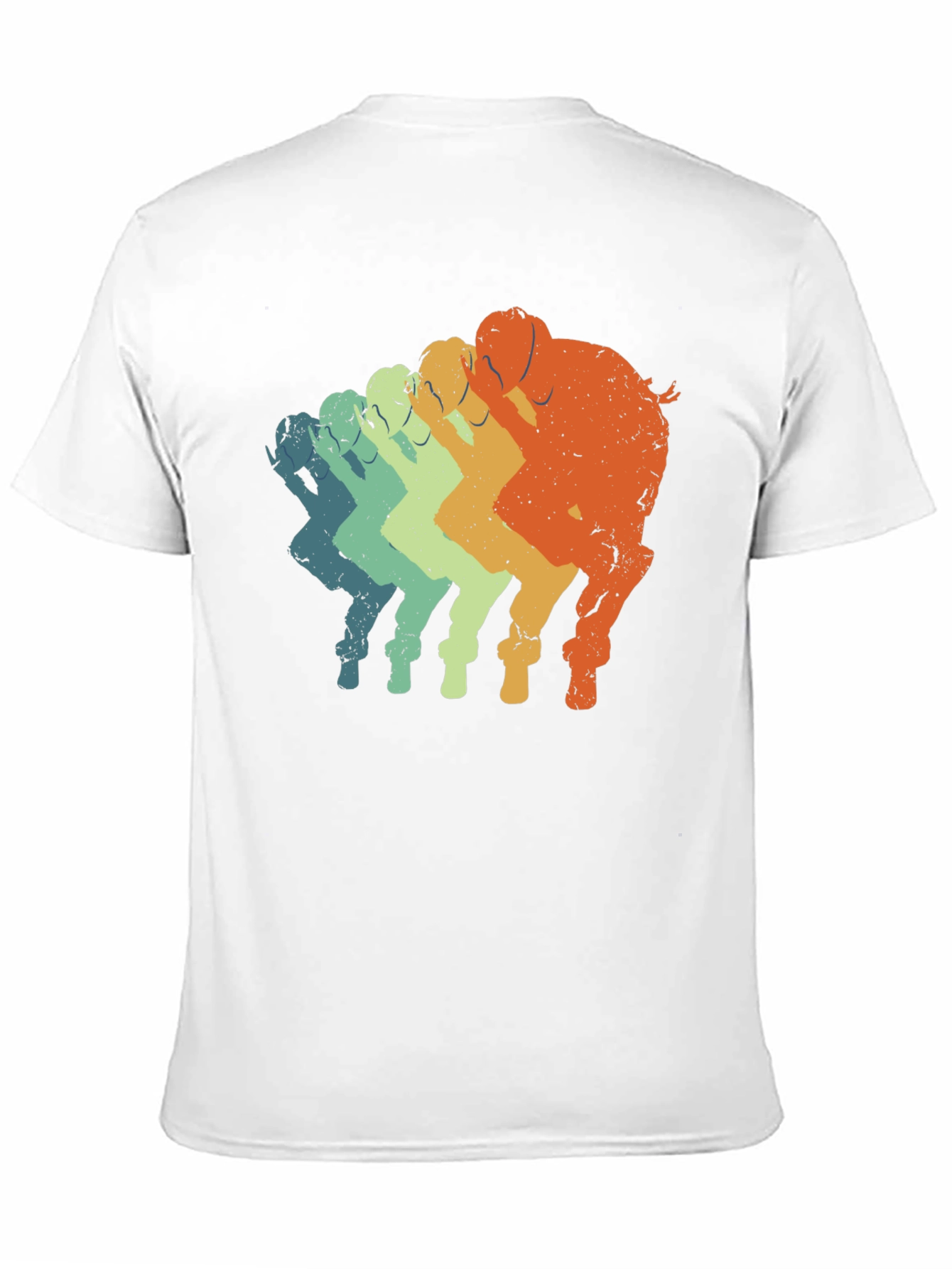 Retro Elephant T-Shirt - Gradient Design