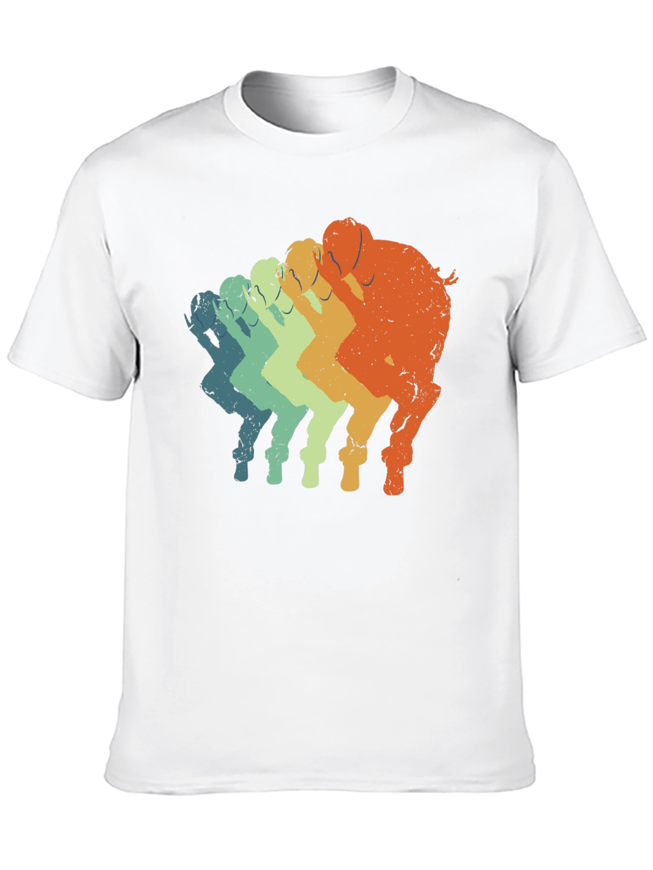 Retro Elephant T-Shirt - Gradient Design