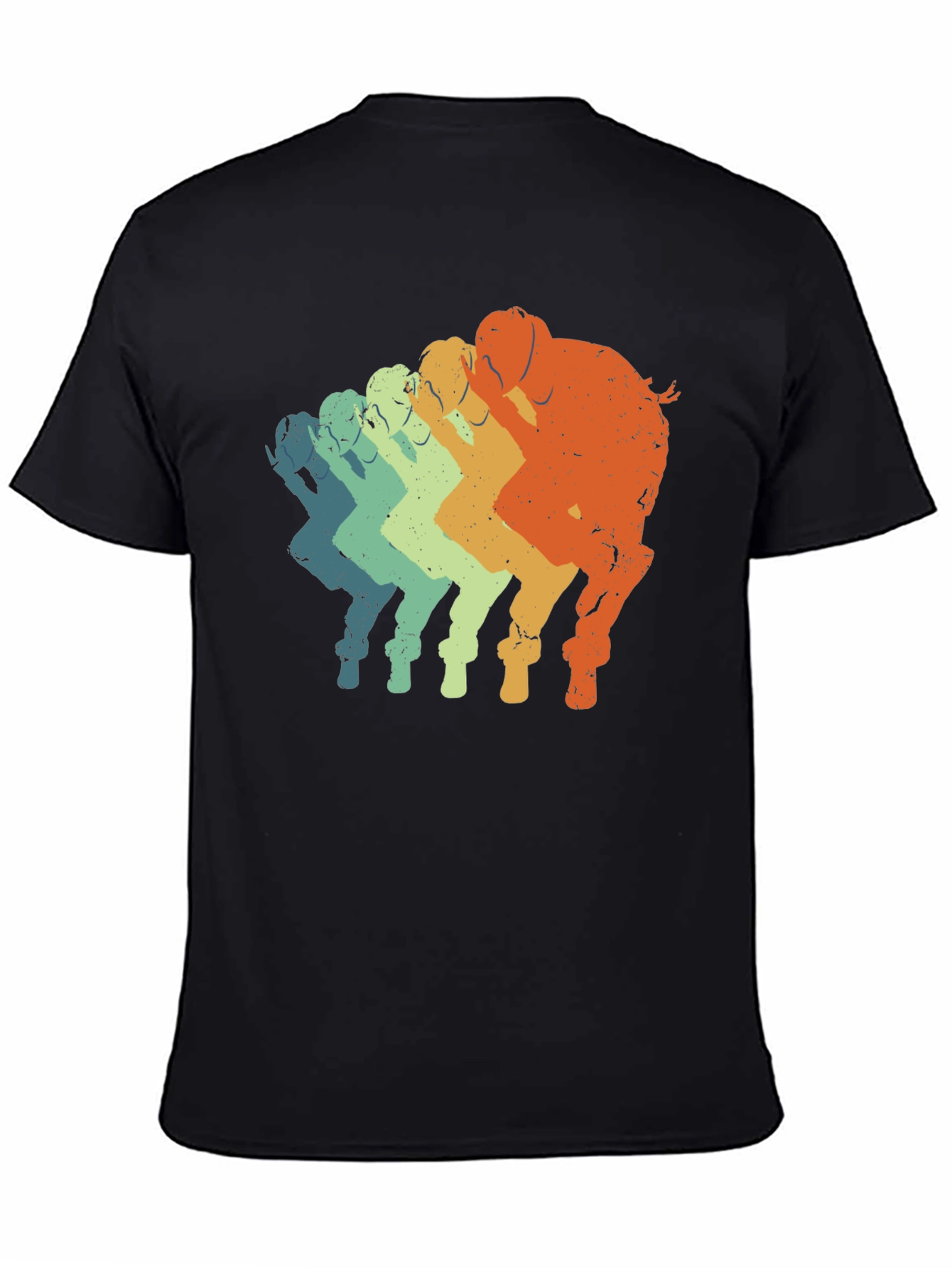 Retro Elephant T-Shirt - Gradient Design