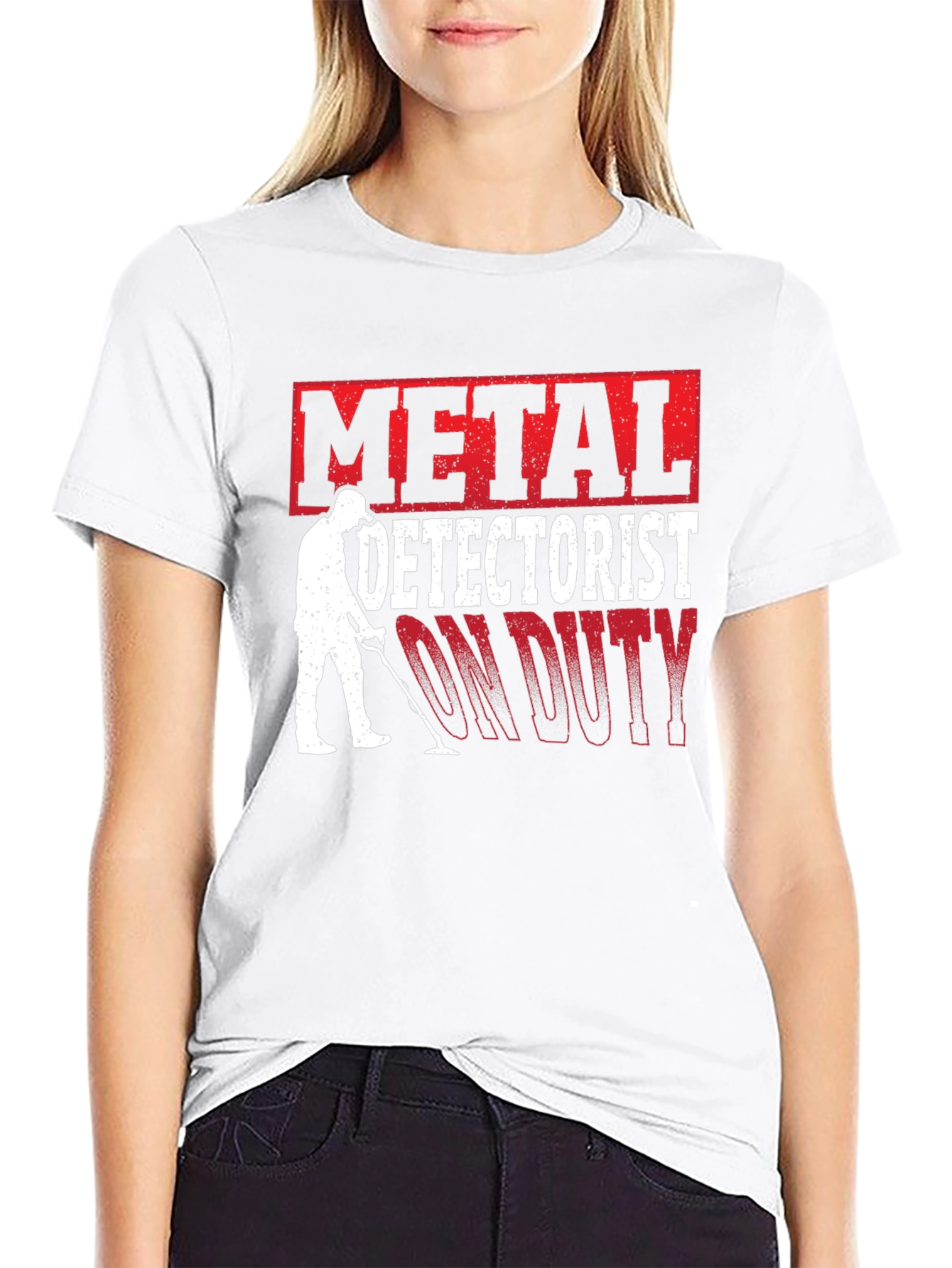 Metal Detectorist On Duty Graphic T-Shirt