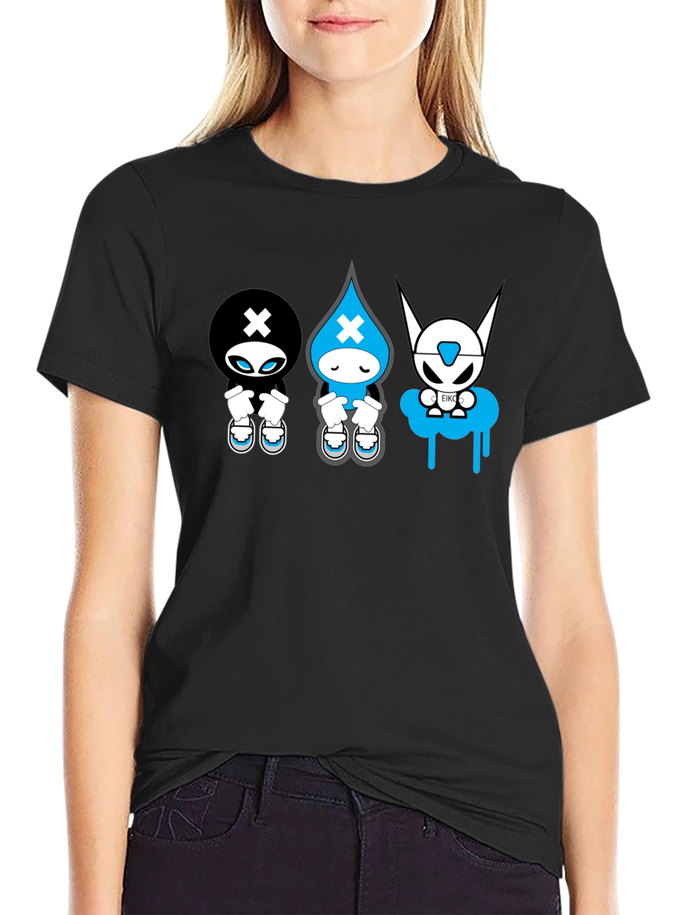 Unique Graphic Tee: Abstract Character Design