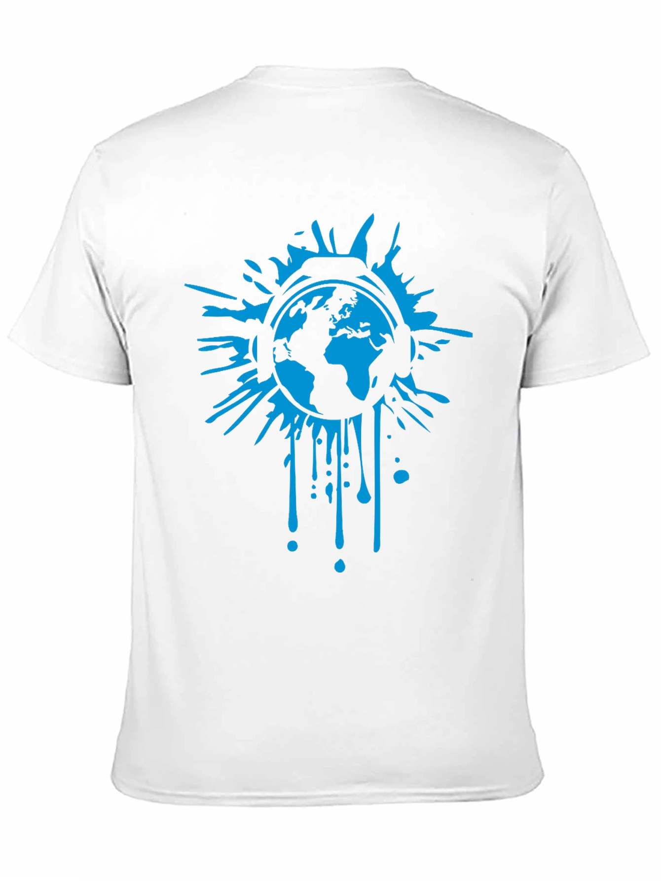 Global Beats Black T-Shirt - Earth Headphones Graphic Tee