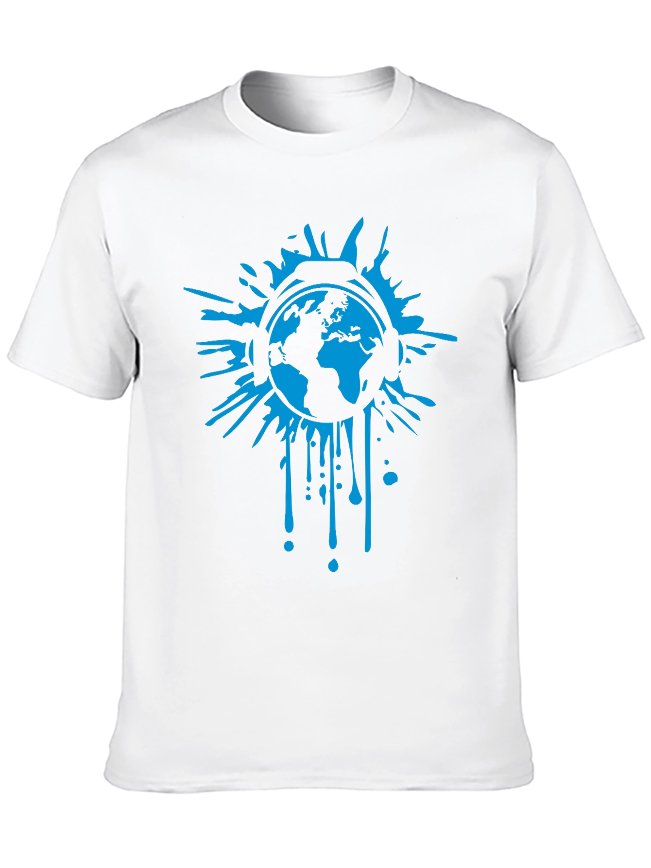 Global Beats Black T-Shirt - Earth Headphones Graphic Tee