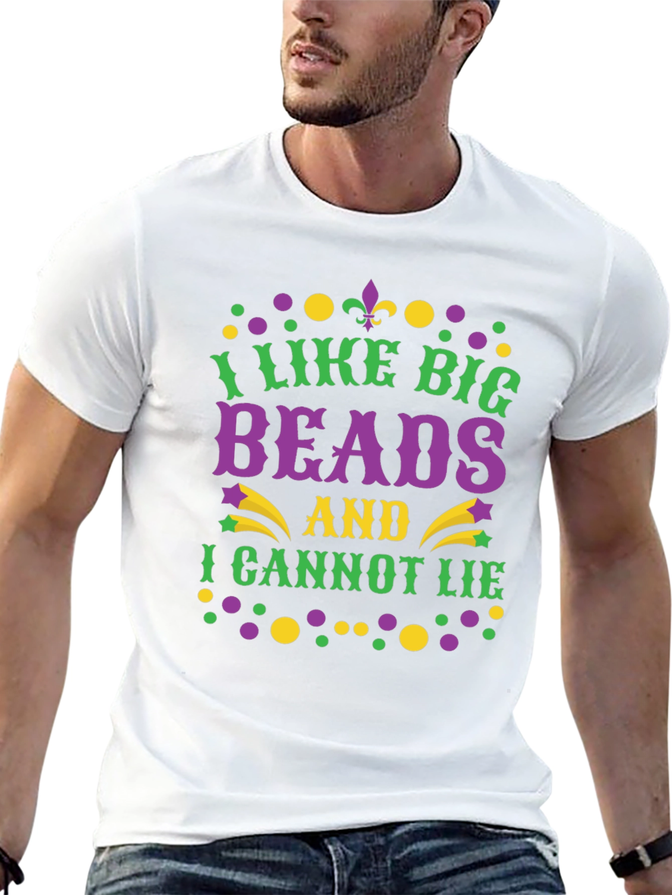 Mardi Gras T-Shirt: I Like Big Beads