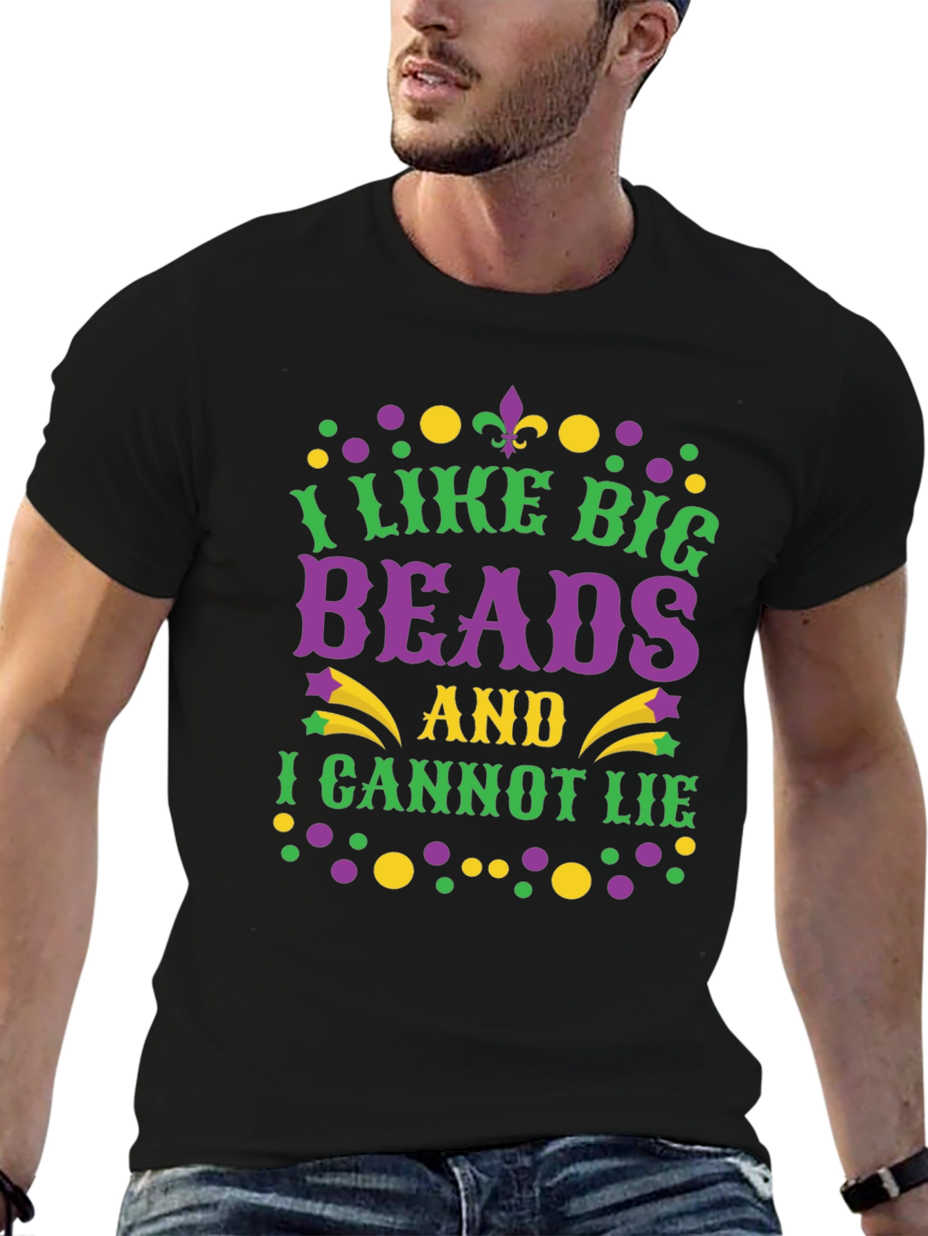 Mardi Gras T-Shirt: I Like Big Beads