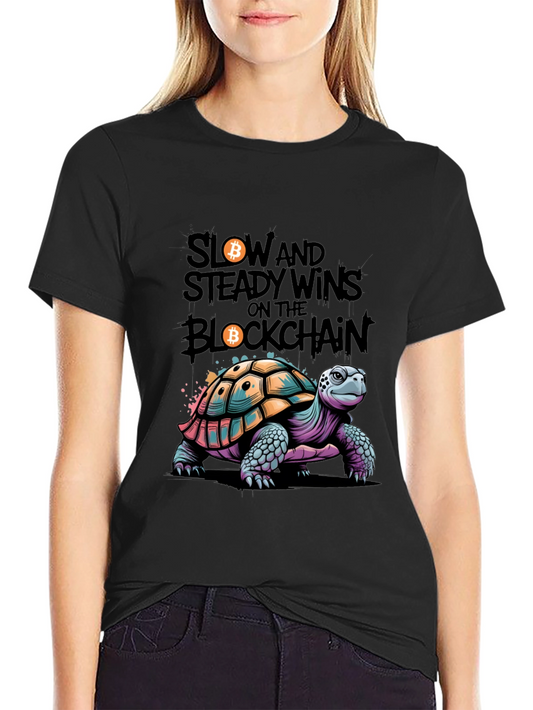 Slow and Steady Crypto Turtle T-Shirt