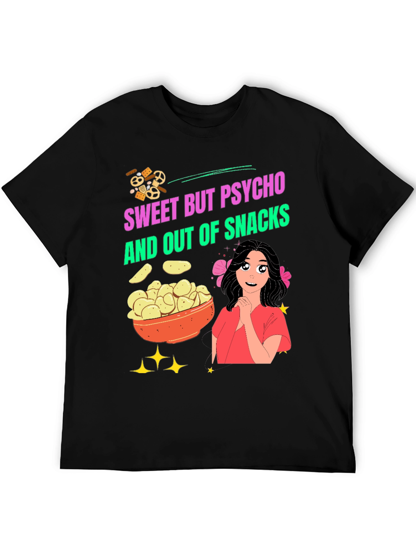 Sweet But Psycho Snacks Graphic Tee