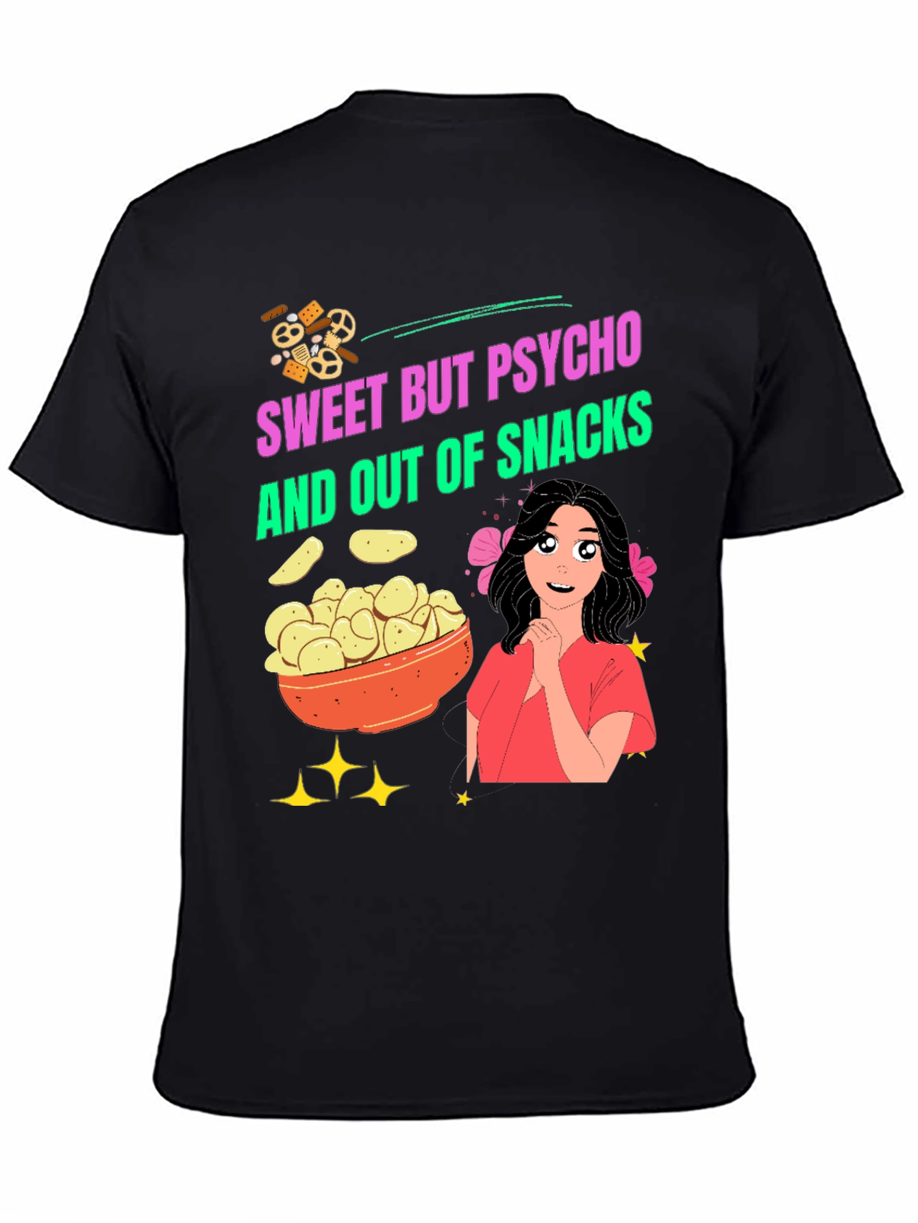 Sweet But Psycho Snacks Graphic Tee
