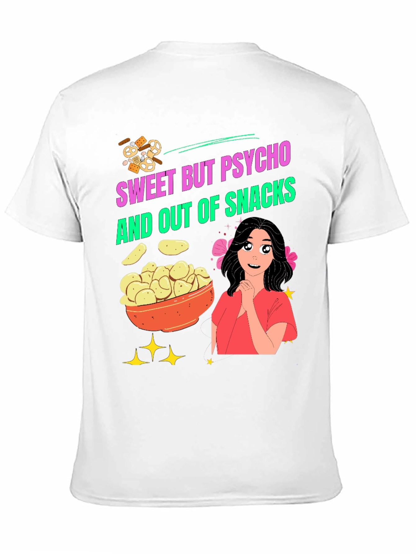 Sweet But Psycho Snacks Graphic Tee
