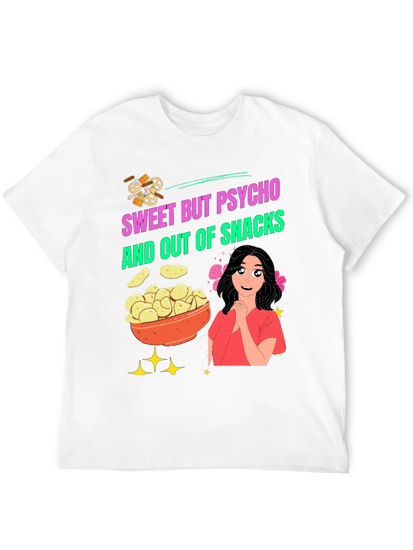 Sweet But Psycho Snacks Graphic Tee