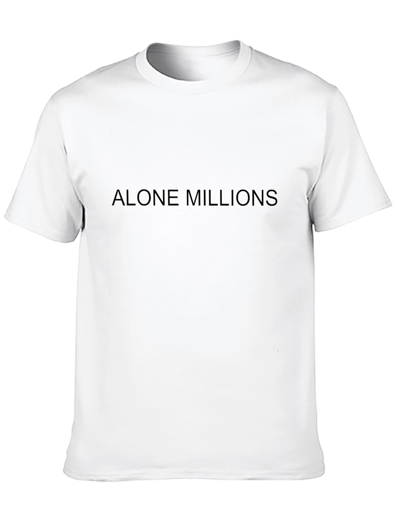 Alone Millions Black Graphic T-Shirt