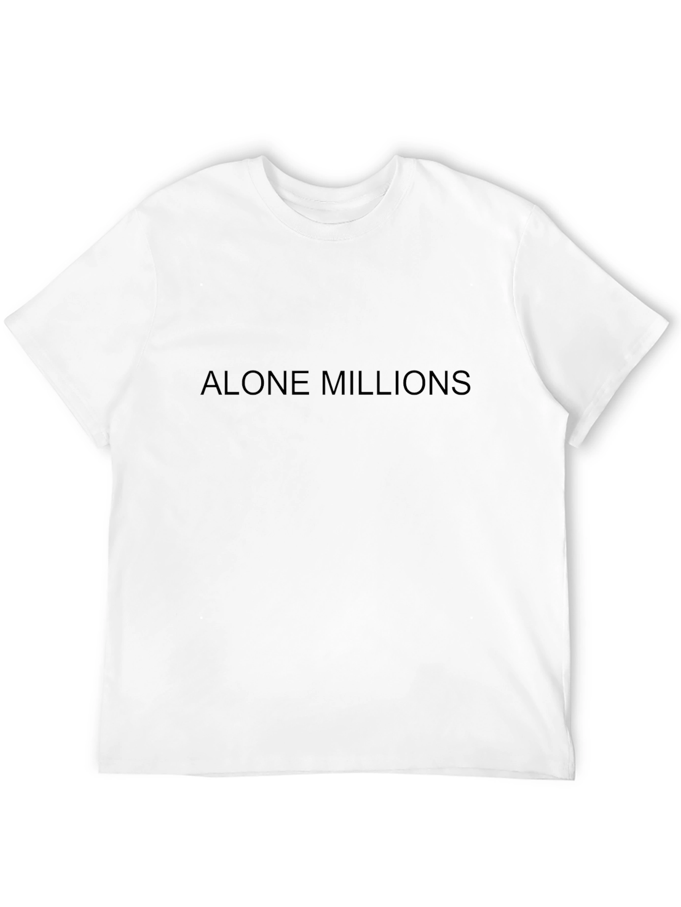 Alone Millions Black Graphic T-Shirt