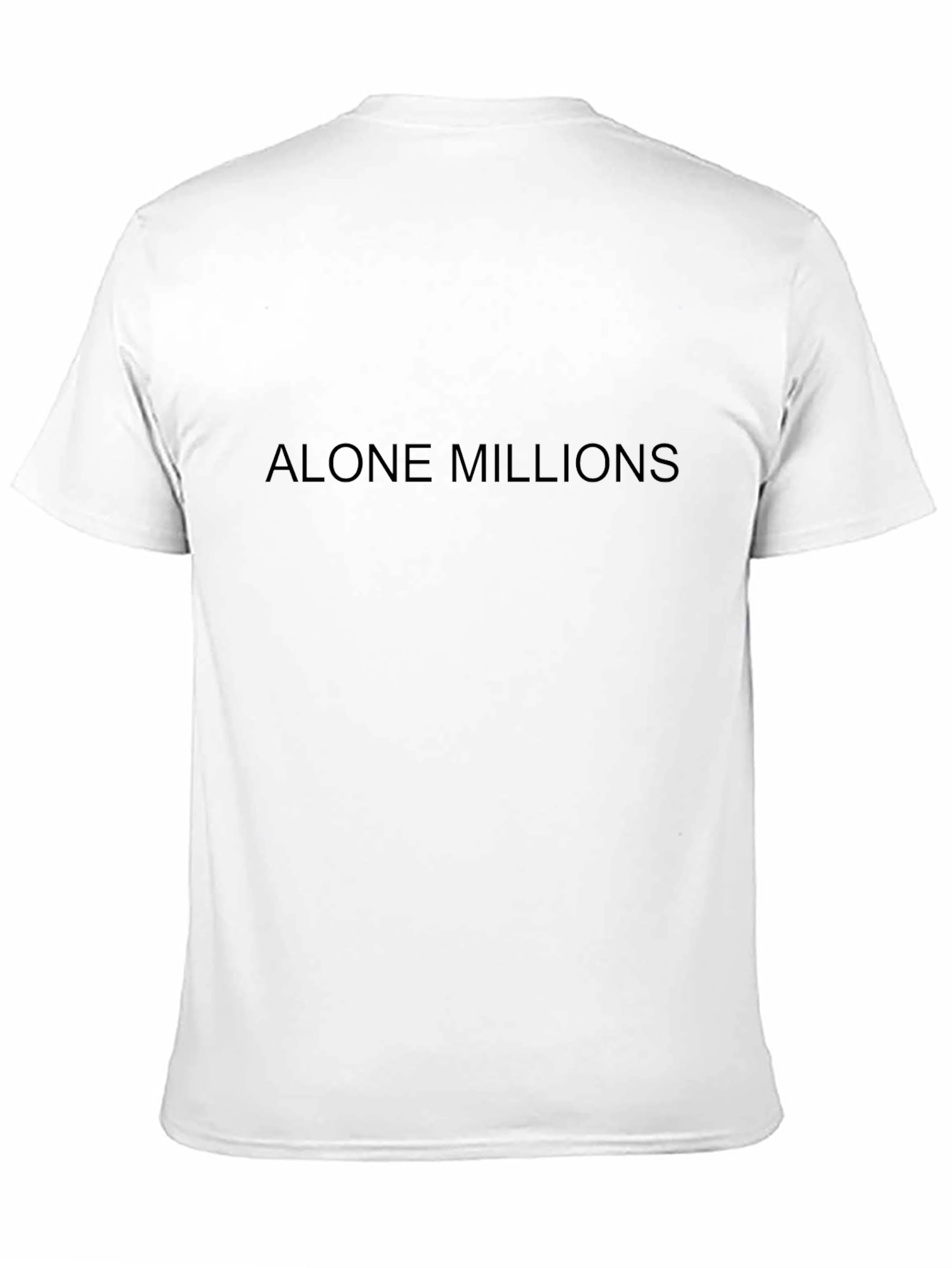 Alone Millions Black Graphic T-Shirt