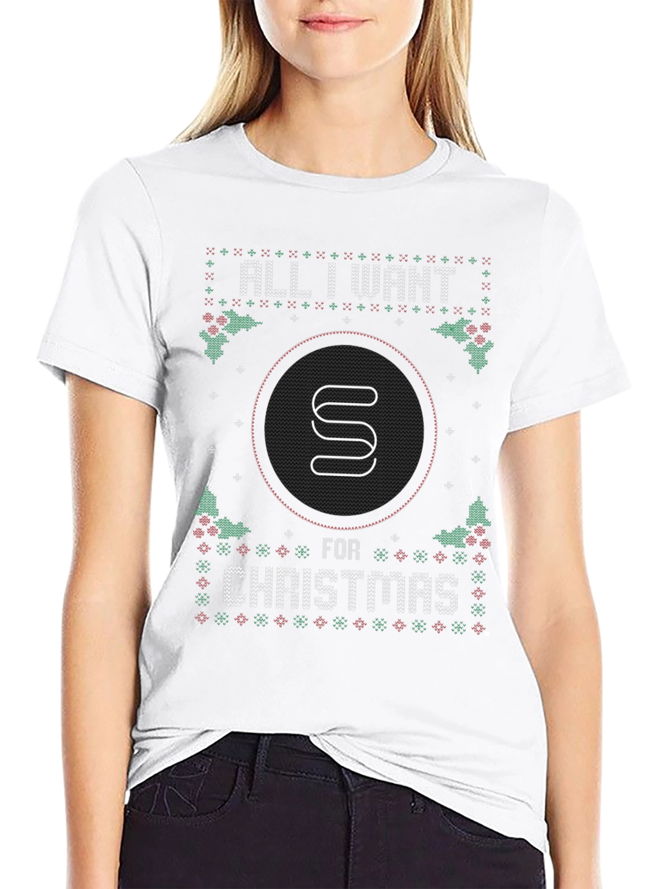 Holiday Crypto Sweat Economy Sweatcoin Ugly Christmas T-Shirt