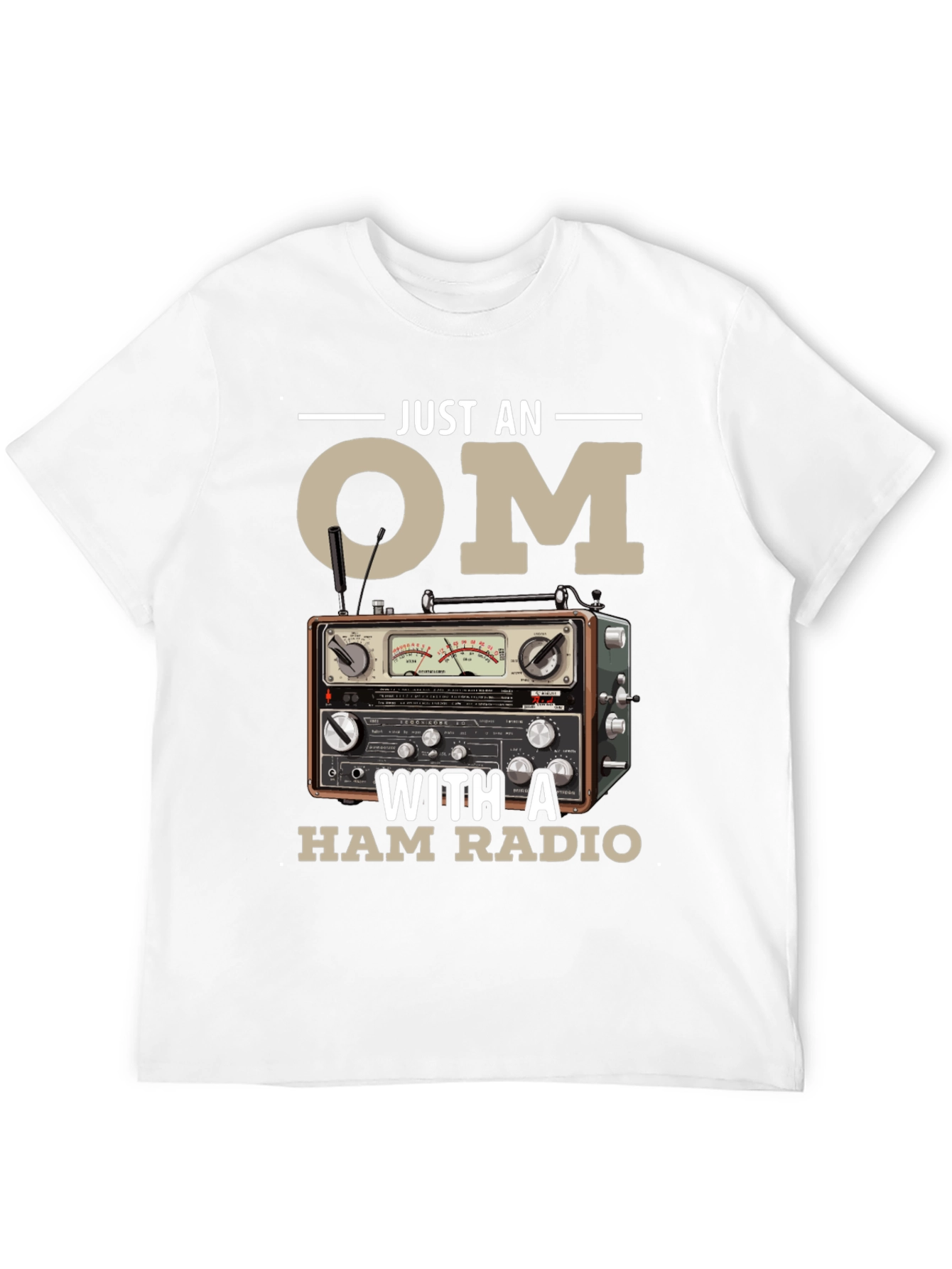 Just an OM with a Ham Radio T-Shirt