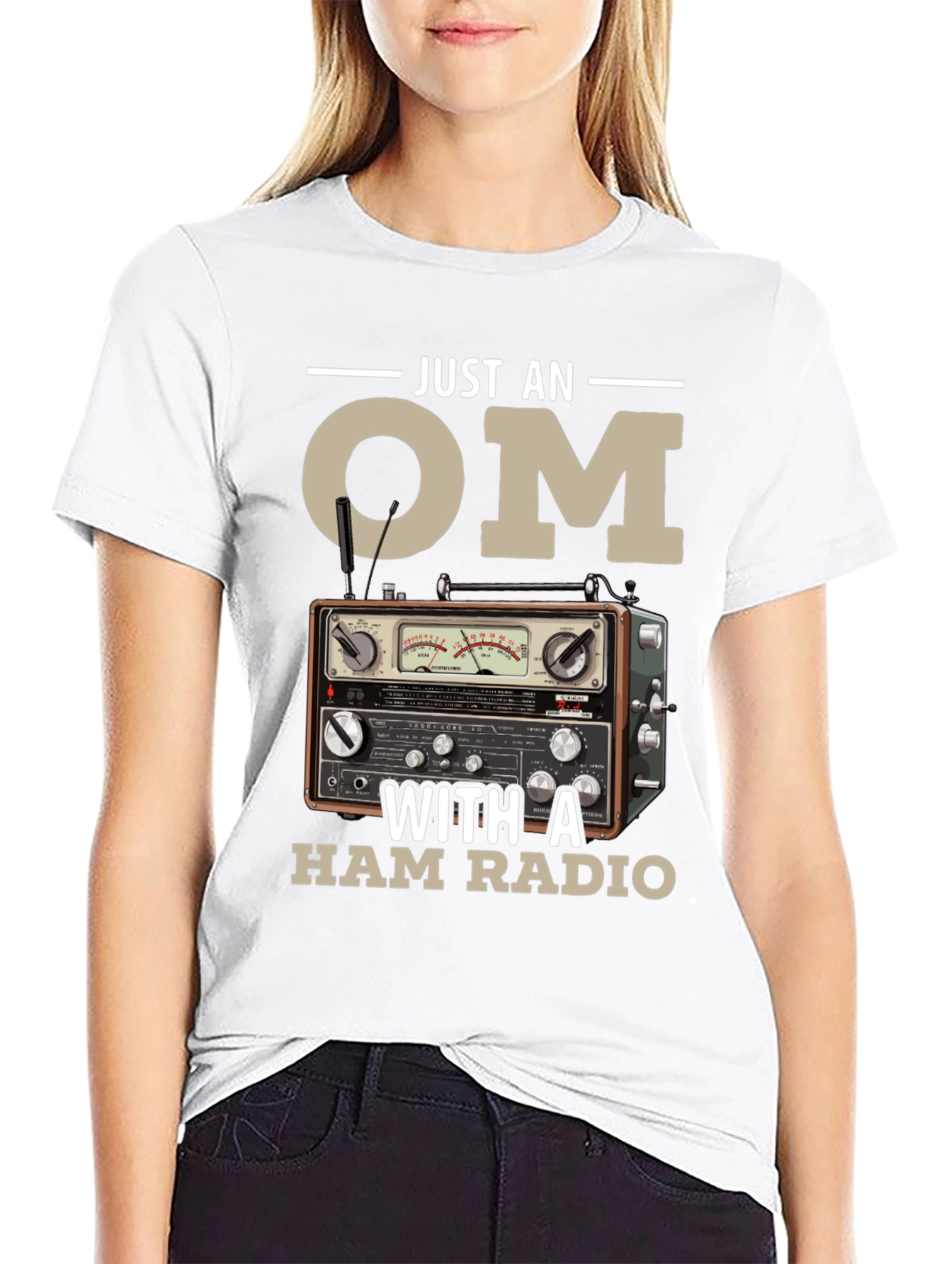 Just an OM with a Ham Radio T-Shirt