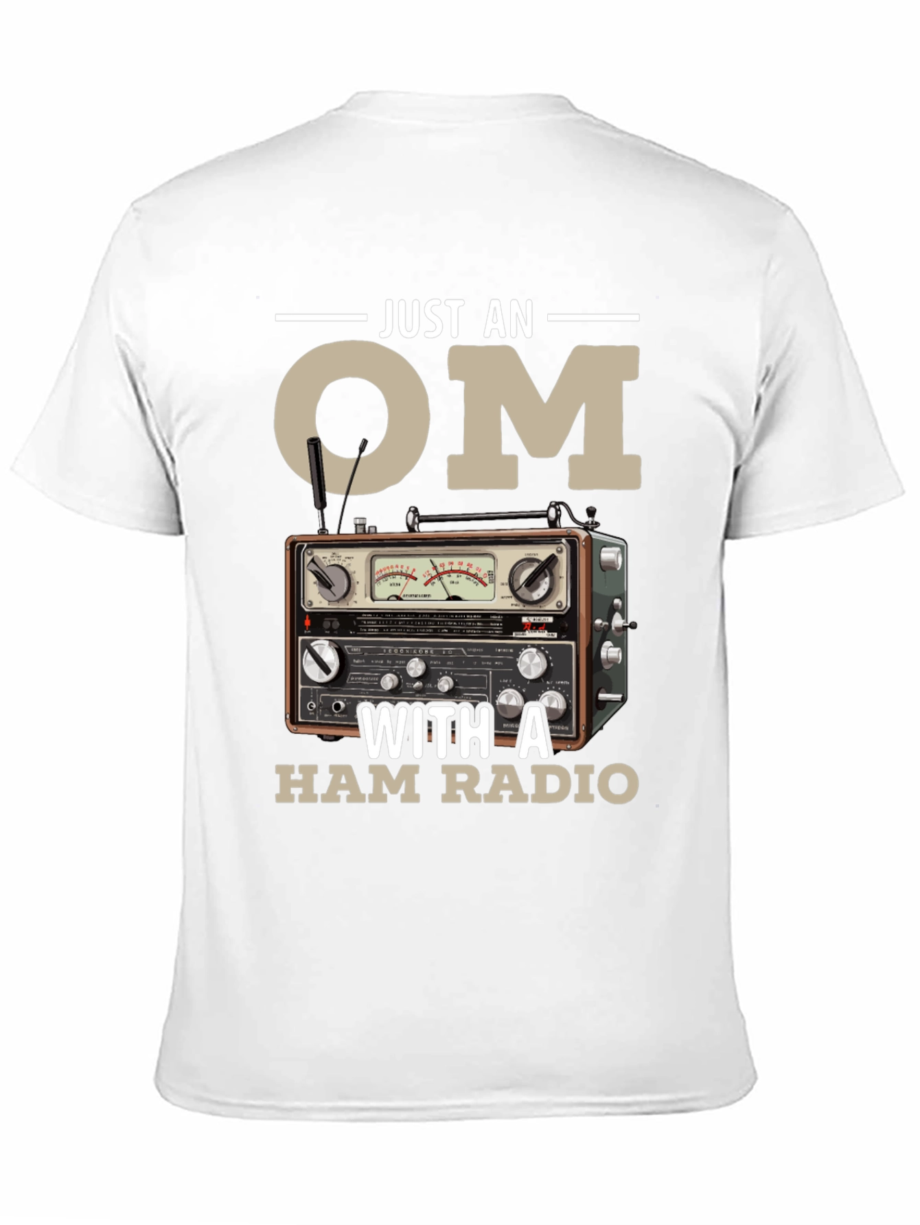 Just an OM with a Ham Radio T-Shirt