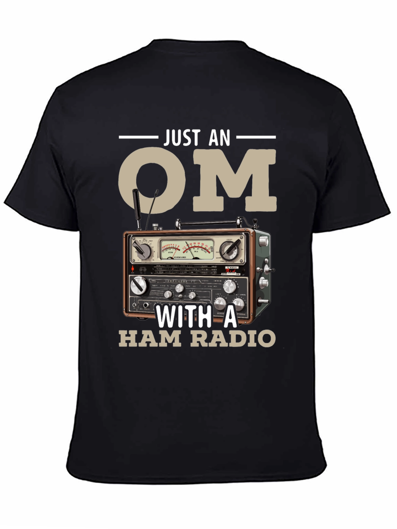Just an OM with a Ham Radio T-Shirt
