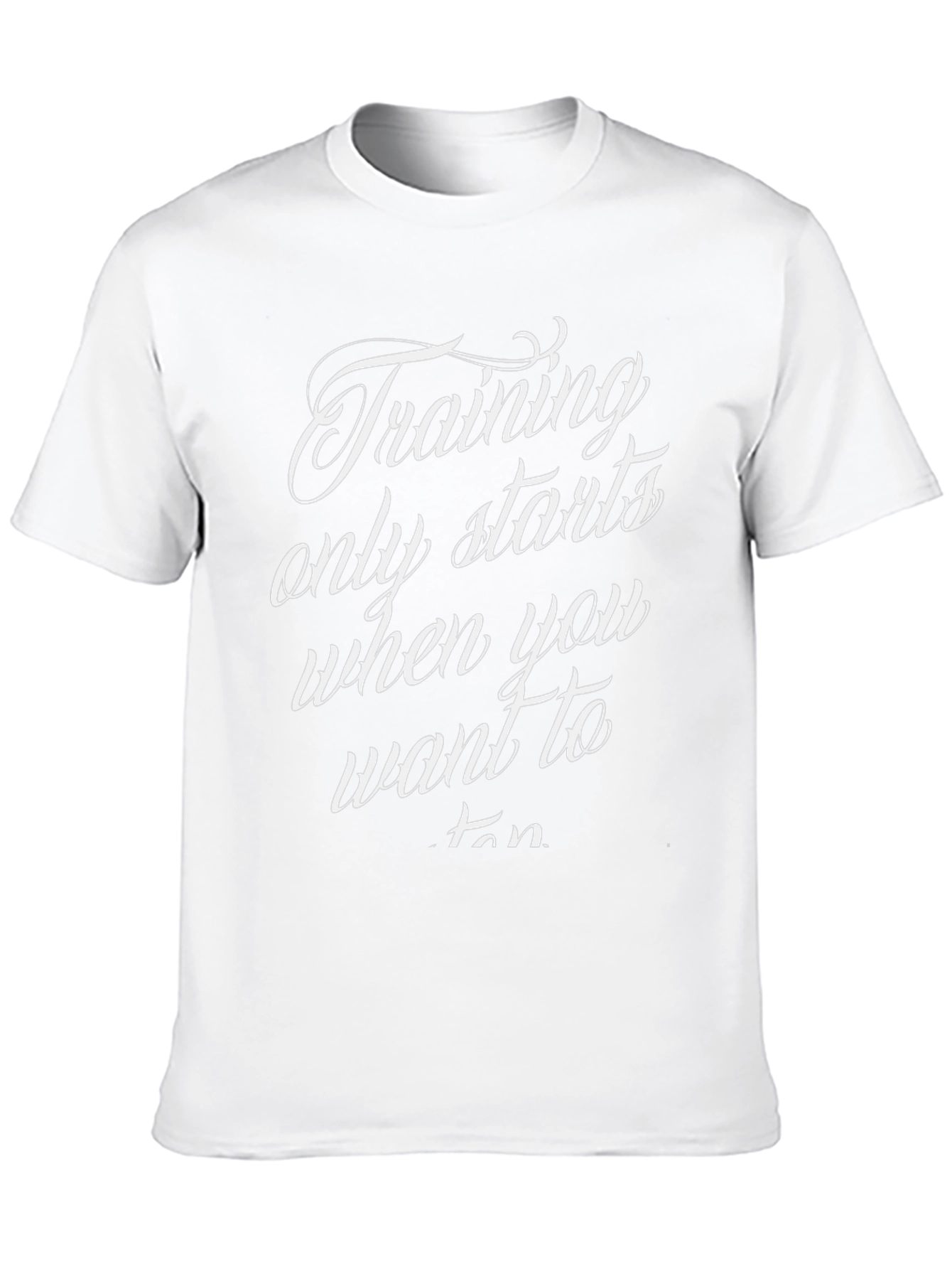 Training Starts T-Shirt - Motivation Tee