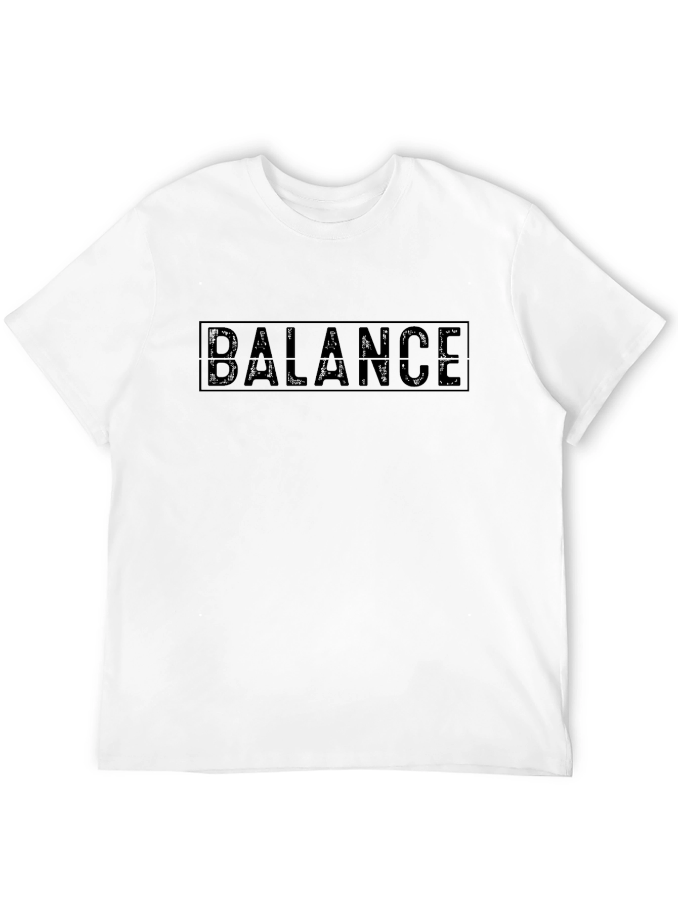 Mens Black BALANCE Graphic T-Shirt