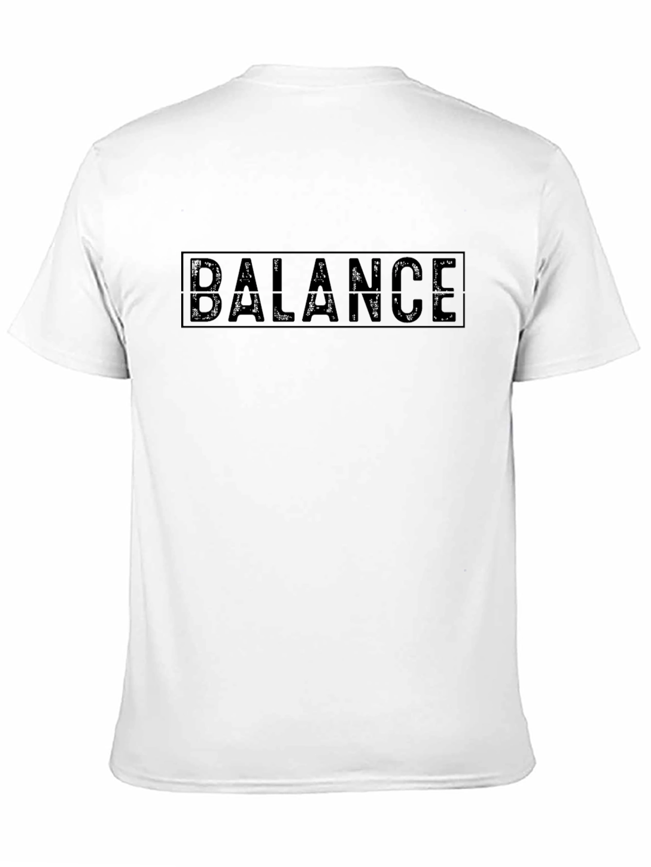 Mens Black BALANCE Graphic T-Shirt