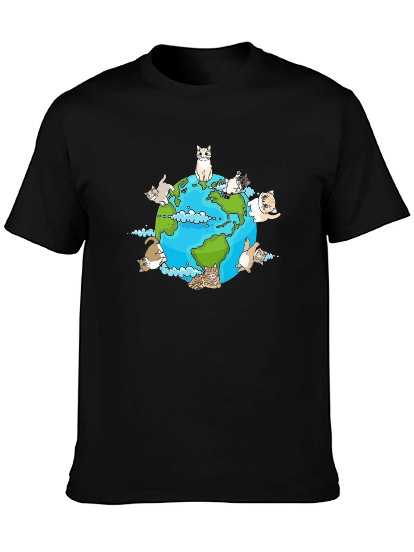 Cats Around The World Graphic Tee