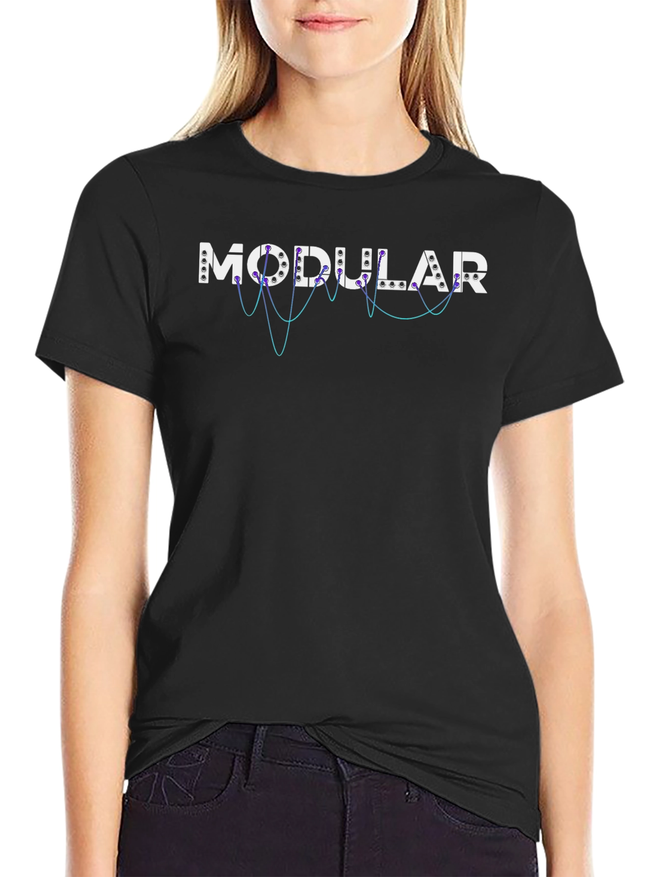 Modular Synth T-Shirt - Black