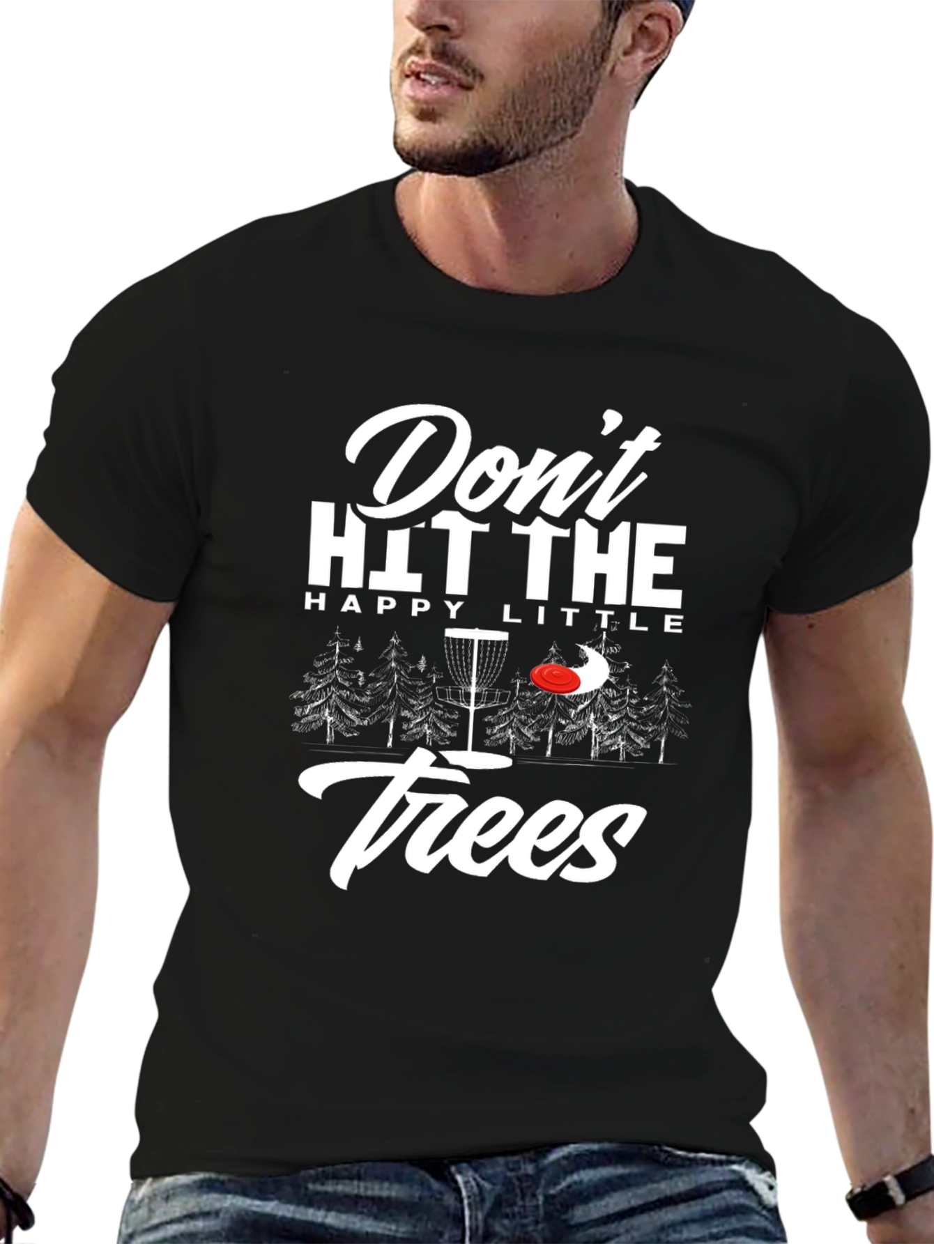 Dont Hit The Trees Disc Golf Graphic Tee