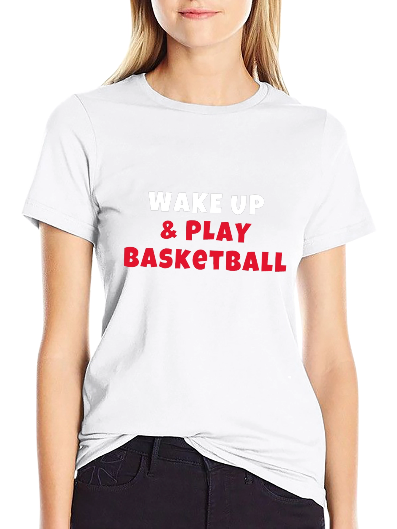 Wake Up & Play Basketball Graphic Tee