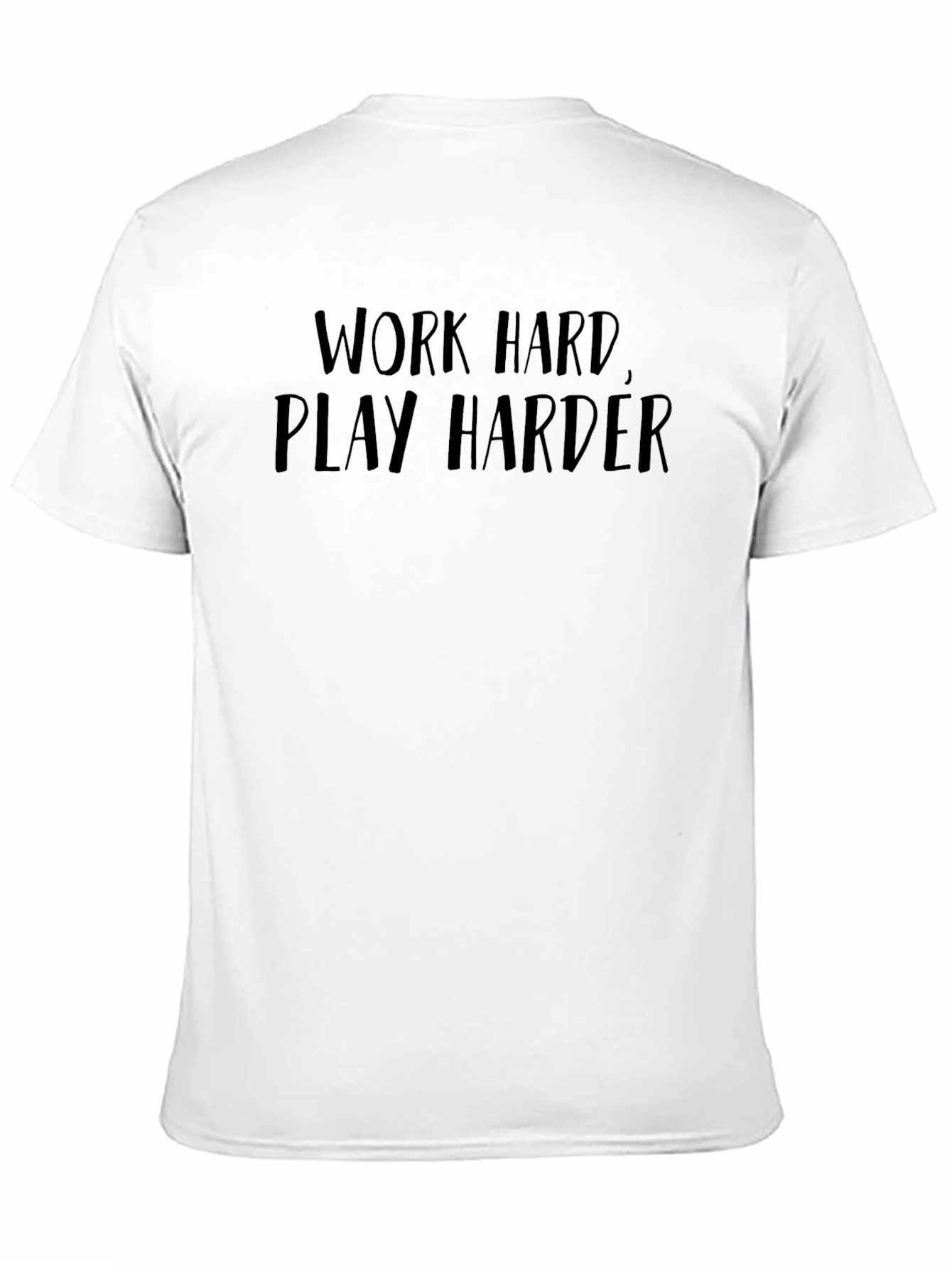 Work Hard Play Harder Black Graphic Tee