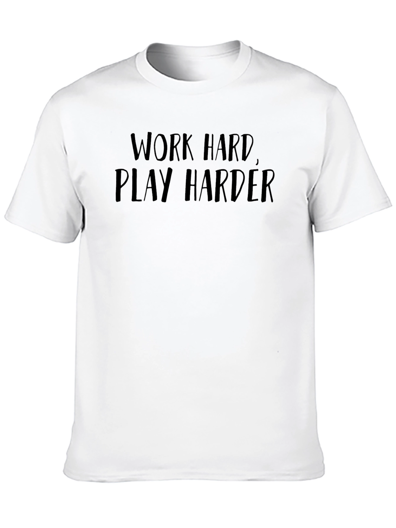 Work Hard Play Harder Black Graphic Tee