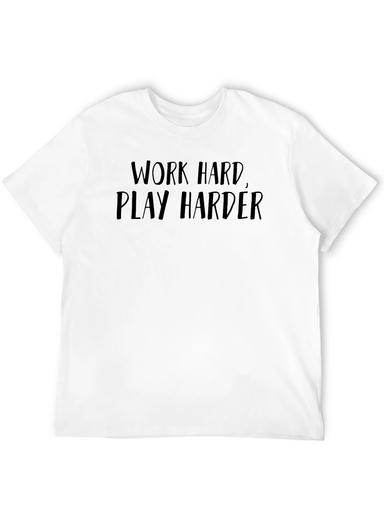 Work Hard Play Harder Black Graphic Tee