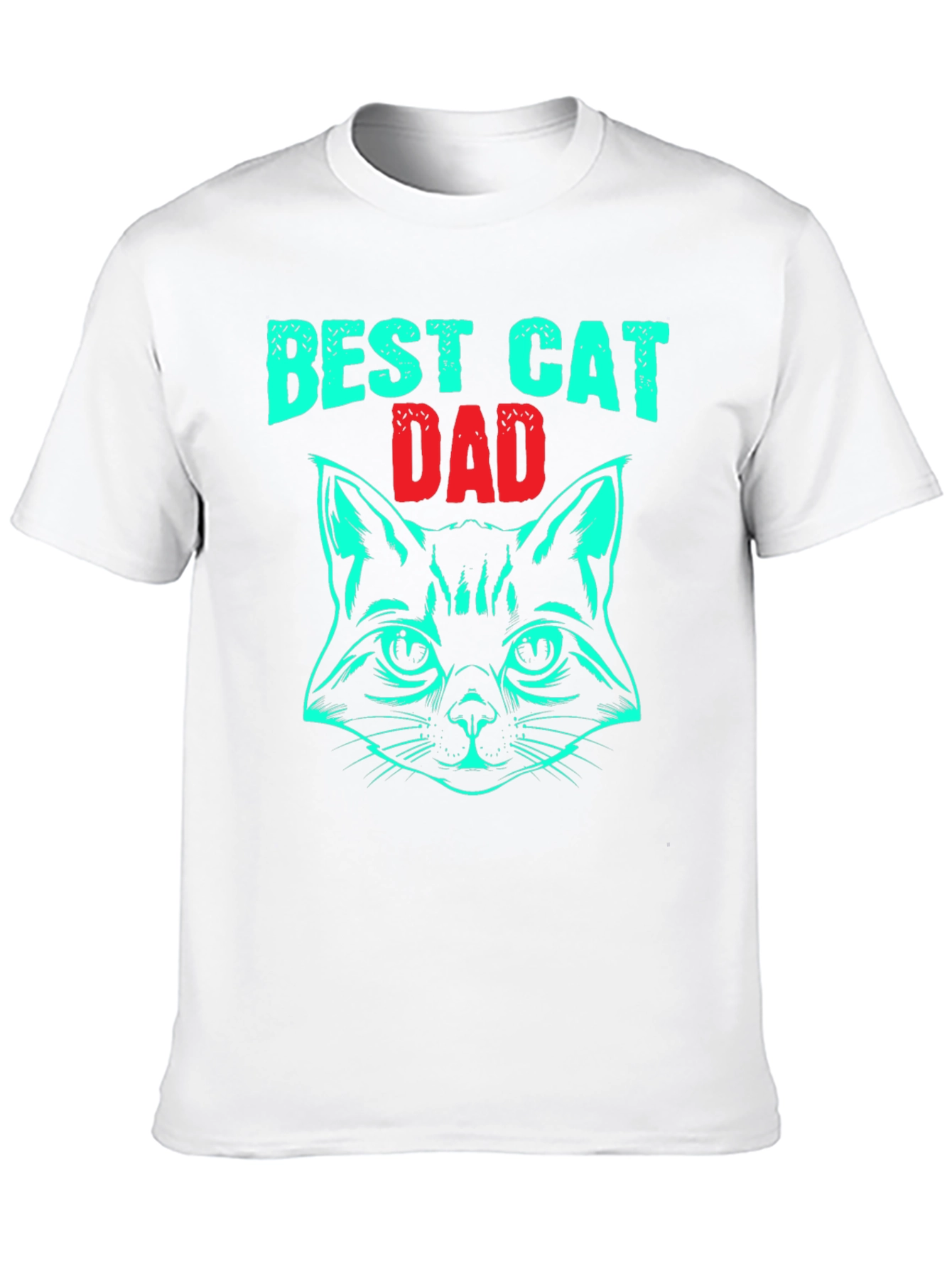 Best Cat Dad T-Shirt - Novelty Graphic Tee