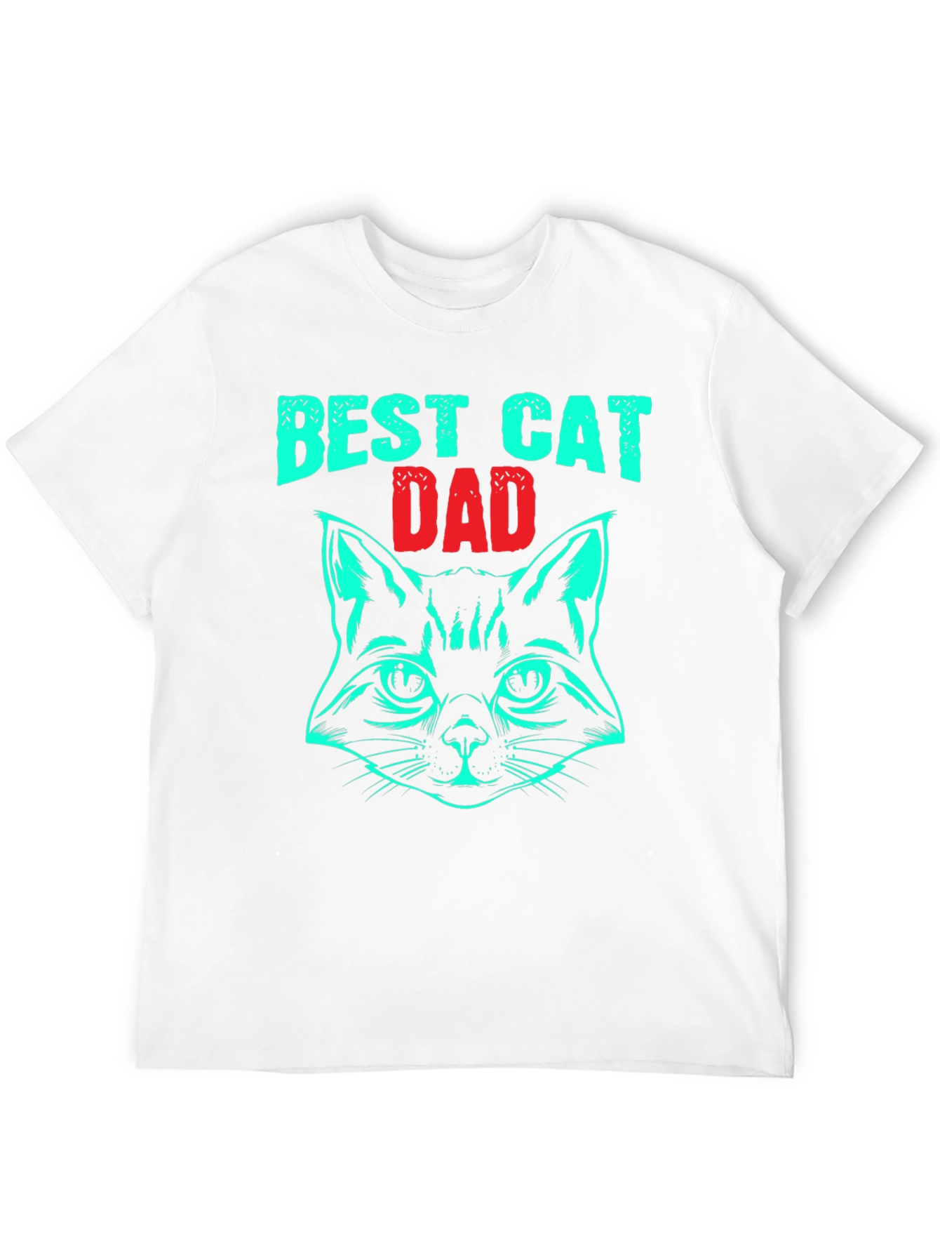 Best Cat Dad T-Shirt - Novelty Graphic Tee