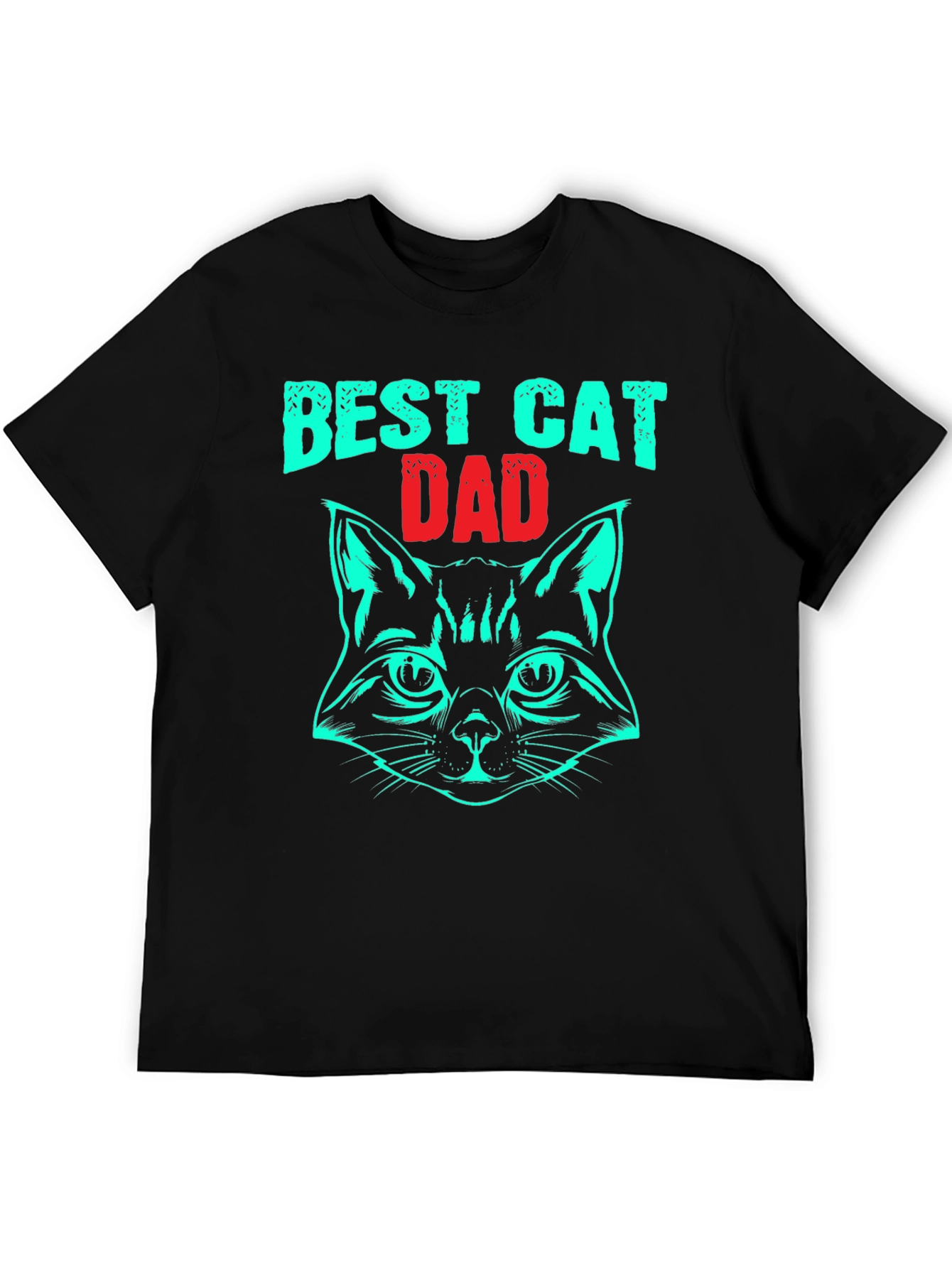 Best Cat Dad T-Shirt - Novelty Graphic Tee