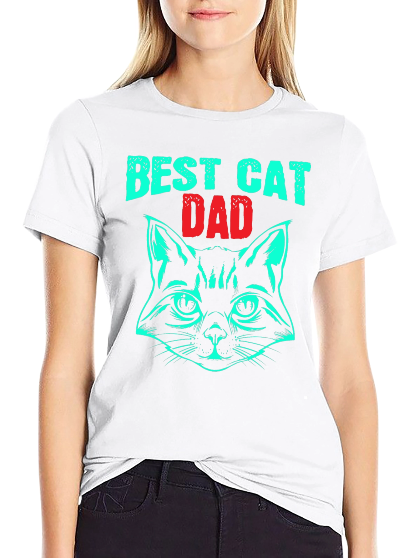 Best Cat Dad T-Shirt - Novelty Graphic Tee