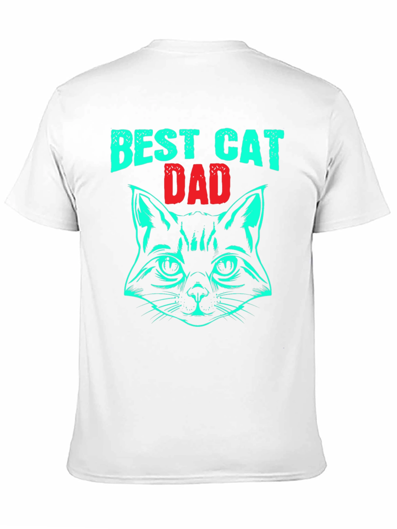 Best Cat Dad T-Shirt - Novelty Graphic Tee