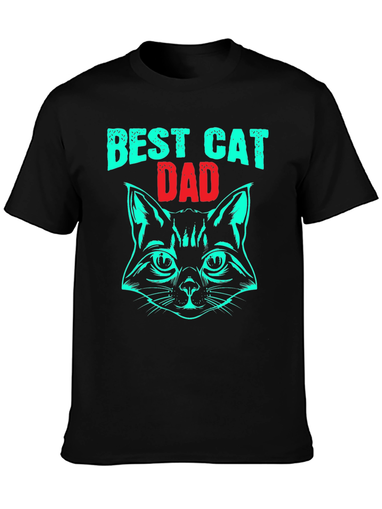 Best Cat Dad T-Shirt - Novelty Graphic Tee
