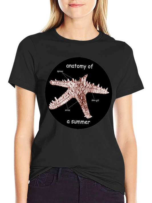 Anatomy of a Summer Starfish Graphic T-Shirt